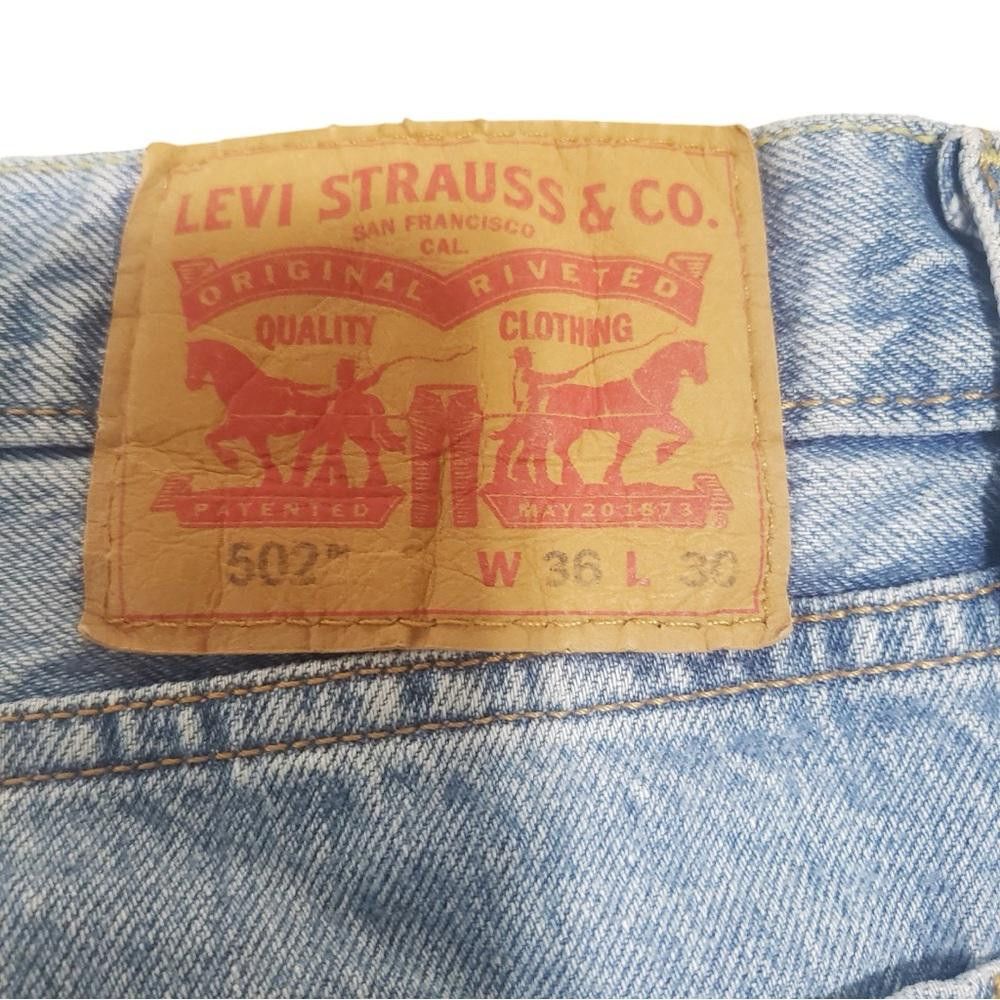 Levi's Levi’s Men’s 502 36 x 30 Taper Fit Jeans Size US 36 / EU 52 - 3 Thumbnail
