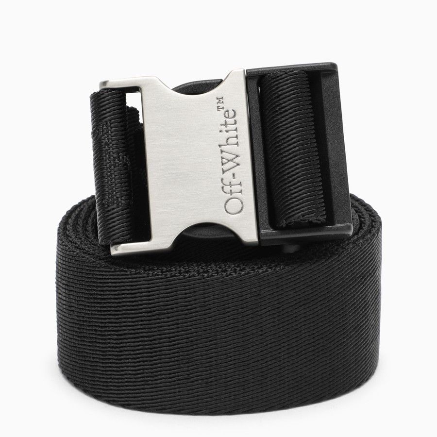 Off-White o1d2blof1125 Size: OS Long Tape Belt in Black Size ONE SIZE - 1 Thumbnail