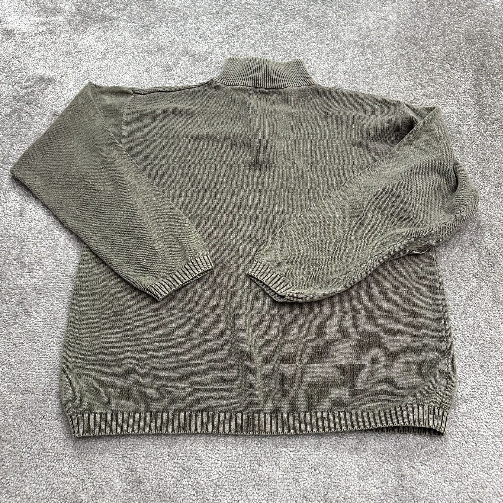 Vintage Arizona Pullover Knit 1/4 Zip Sweater Women L Brown Casual Long Sleeve Mock Neck Knit Style Regular Size L Mens? Size L / US 10 / IT 46 - 2 Thumbnail
