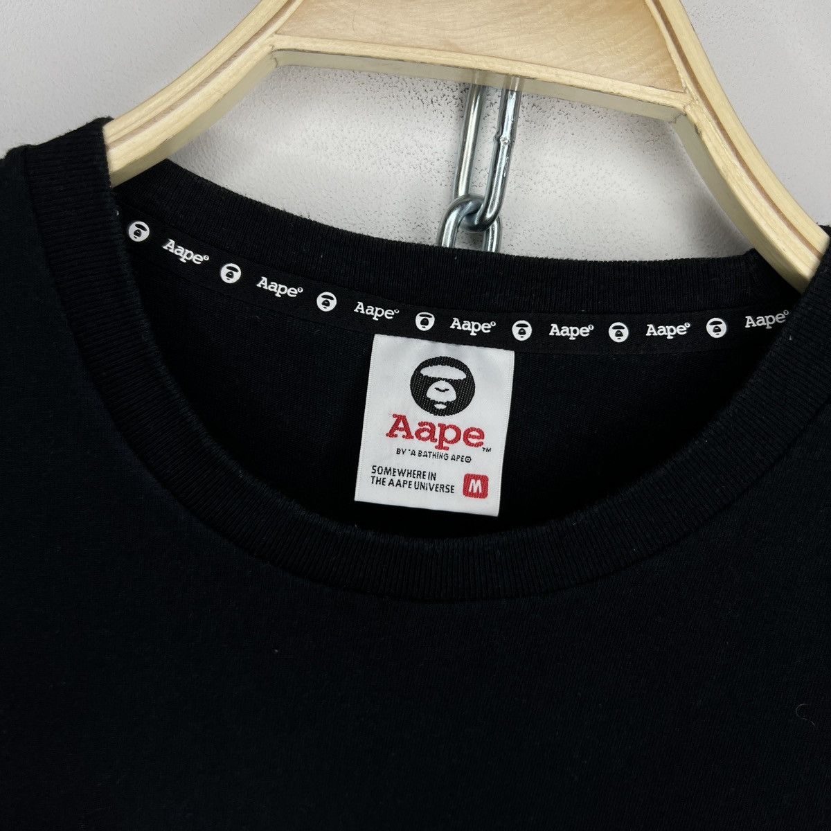 Aape Aape Long Sleeve Tee Tshirt Black Bathing Ape Size US M / EU 48-50 / 2 - 4 Thumbnail