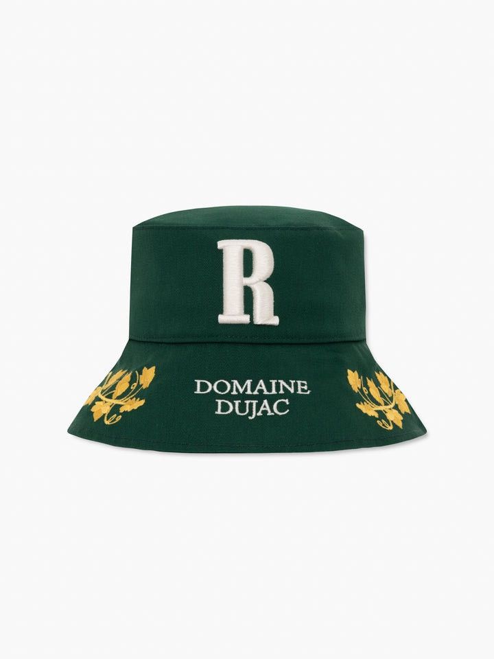 Rhude Rhude RHUDE X DOMAINE DUJAC BUCKET HAT GREEN / WHITE Size ONE SIZE - 2 Thumbnail