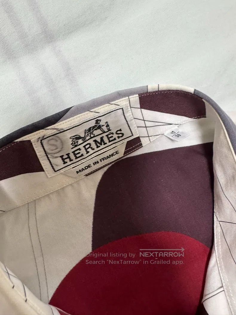 Hermes Hermes size 38 Shirt with classic pattern and color design Size US M / EU 48-50 / 2 - 7 Thumbnail