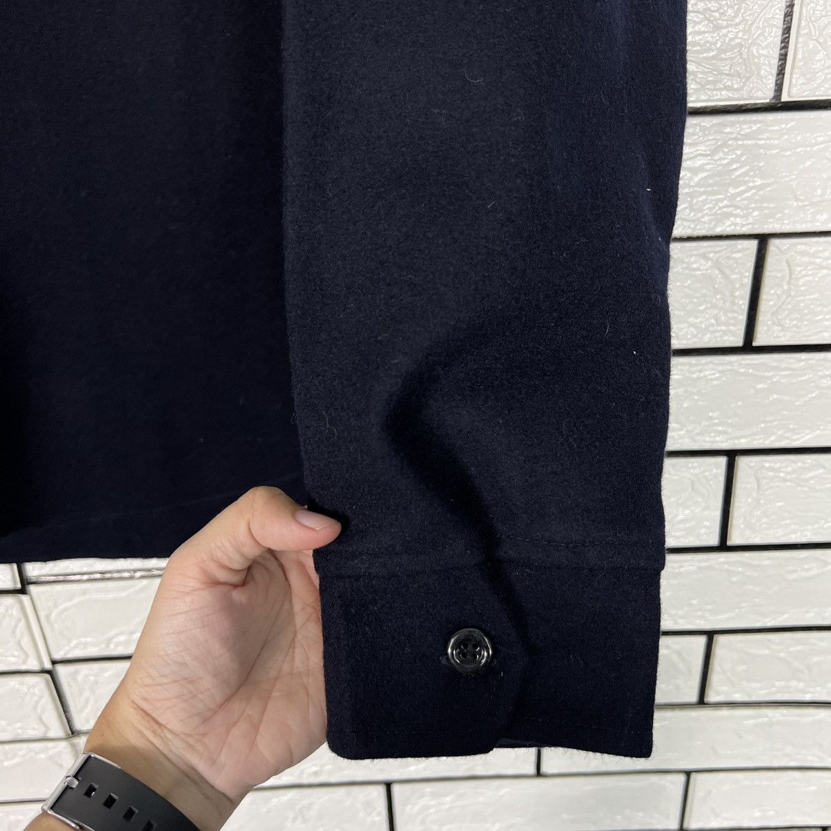 Japanese Brand CORISCO Double Pocket Wool Flannel Jacket #4125-C187 Size US L / EU 52-54 / 3 - 7 Thumbnail