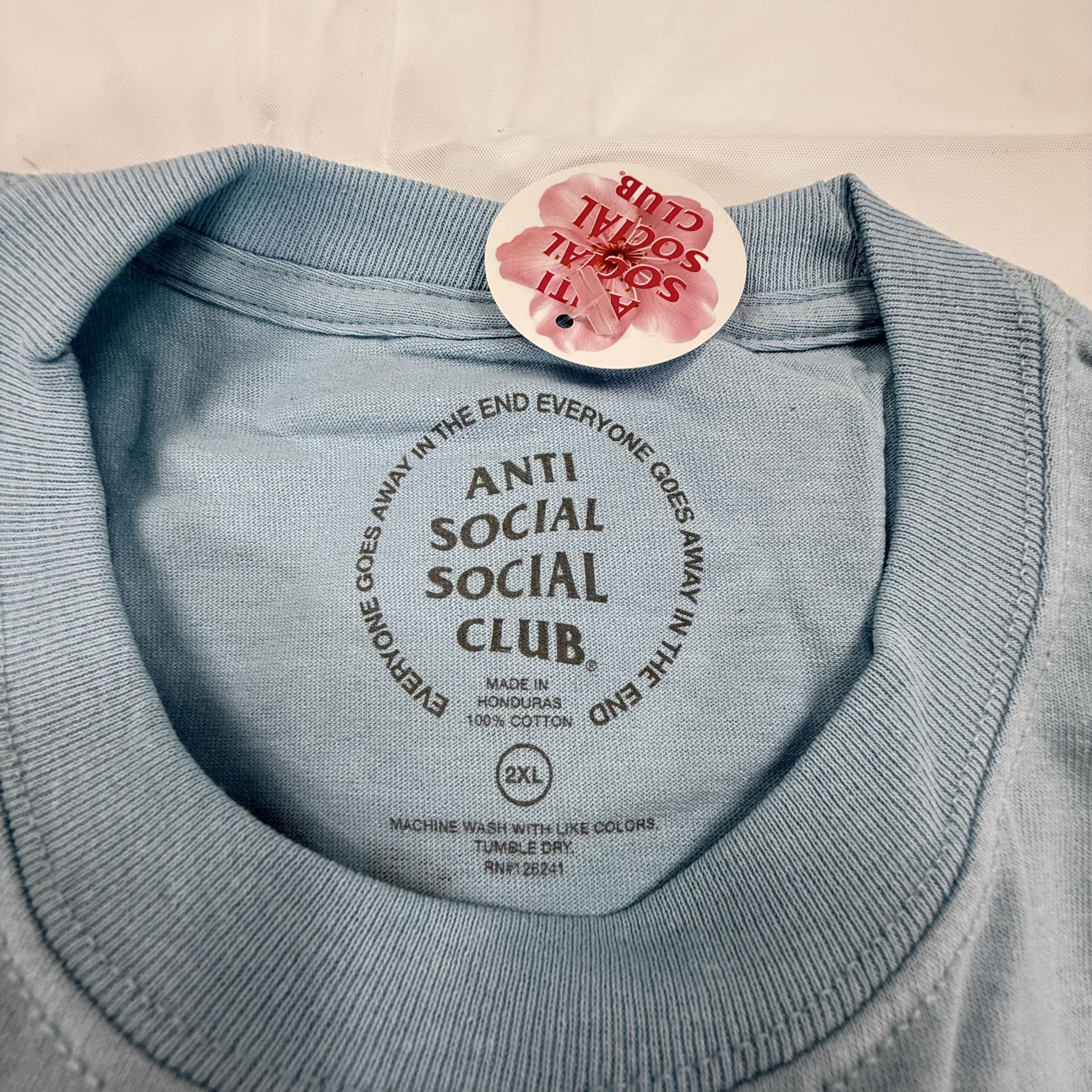 Anti Social Social Club Anti Social Social Club Cancelled T-Shirt X Logo Mens 2XL Size US XXL / EU 58 / 5 - 3 Thumbnail