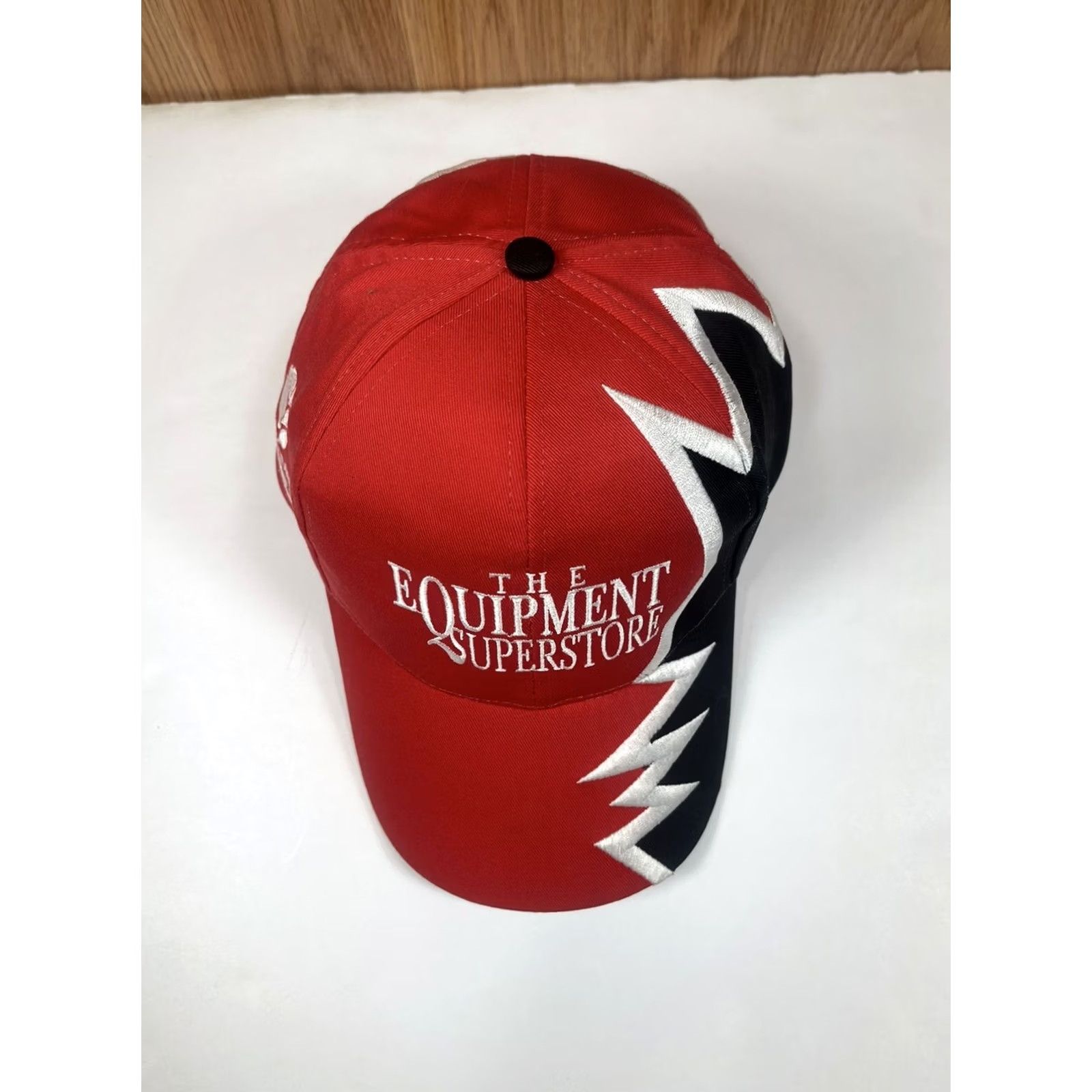 Equipment Professional Image Leather Strap Back Red Hat Cap Mens Adjustable Classic Logo Size ONE SIZE - 2 Thumbnail