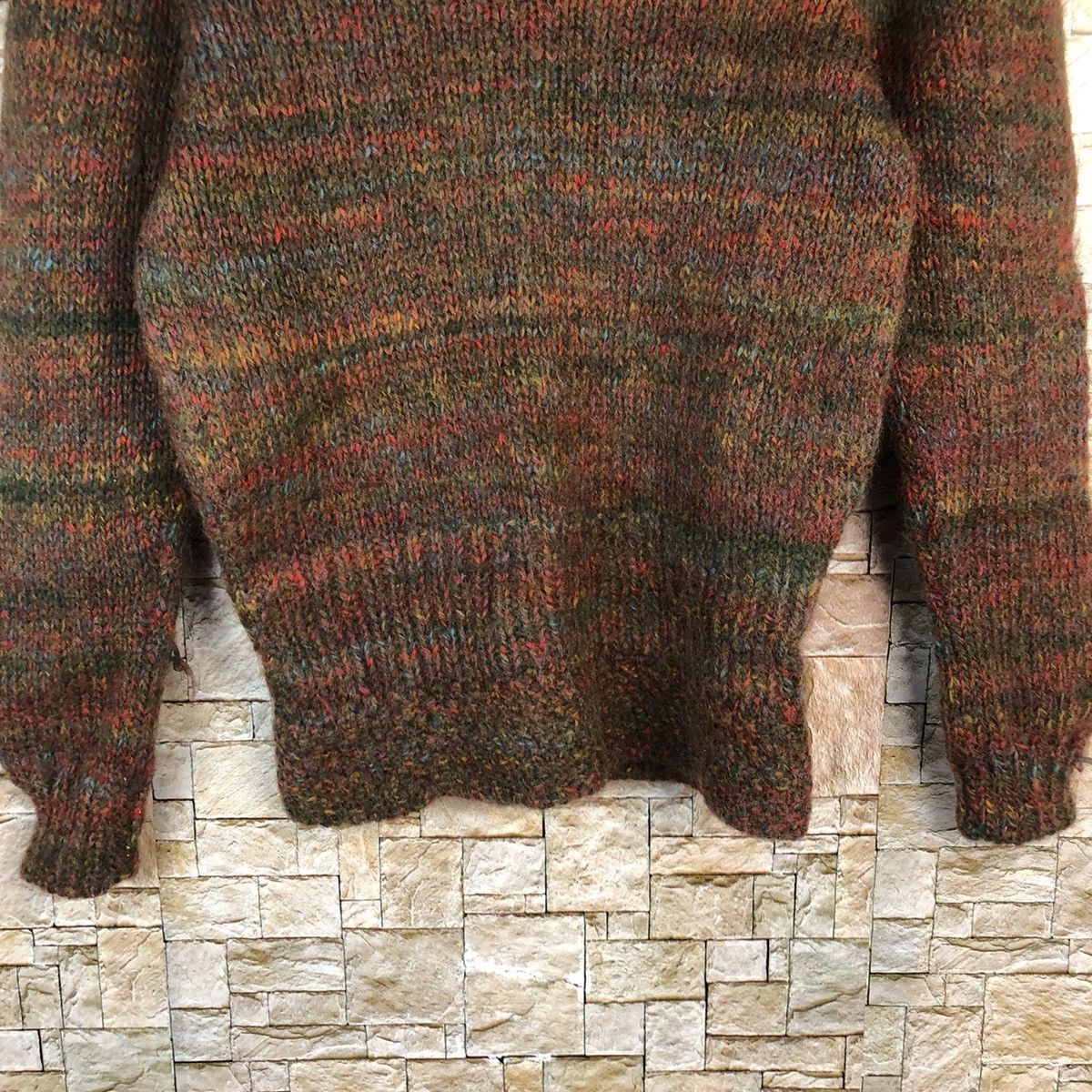 Homespun Knitwear × Japanese Brand × Vintage Japan mohair shaggy vintage Brown Knitwear #A1068 Size XS / US 0-2 / IT 36-38 - 6 Thumbnail