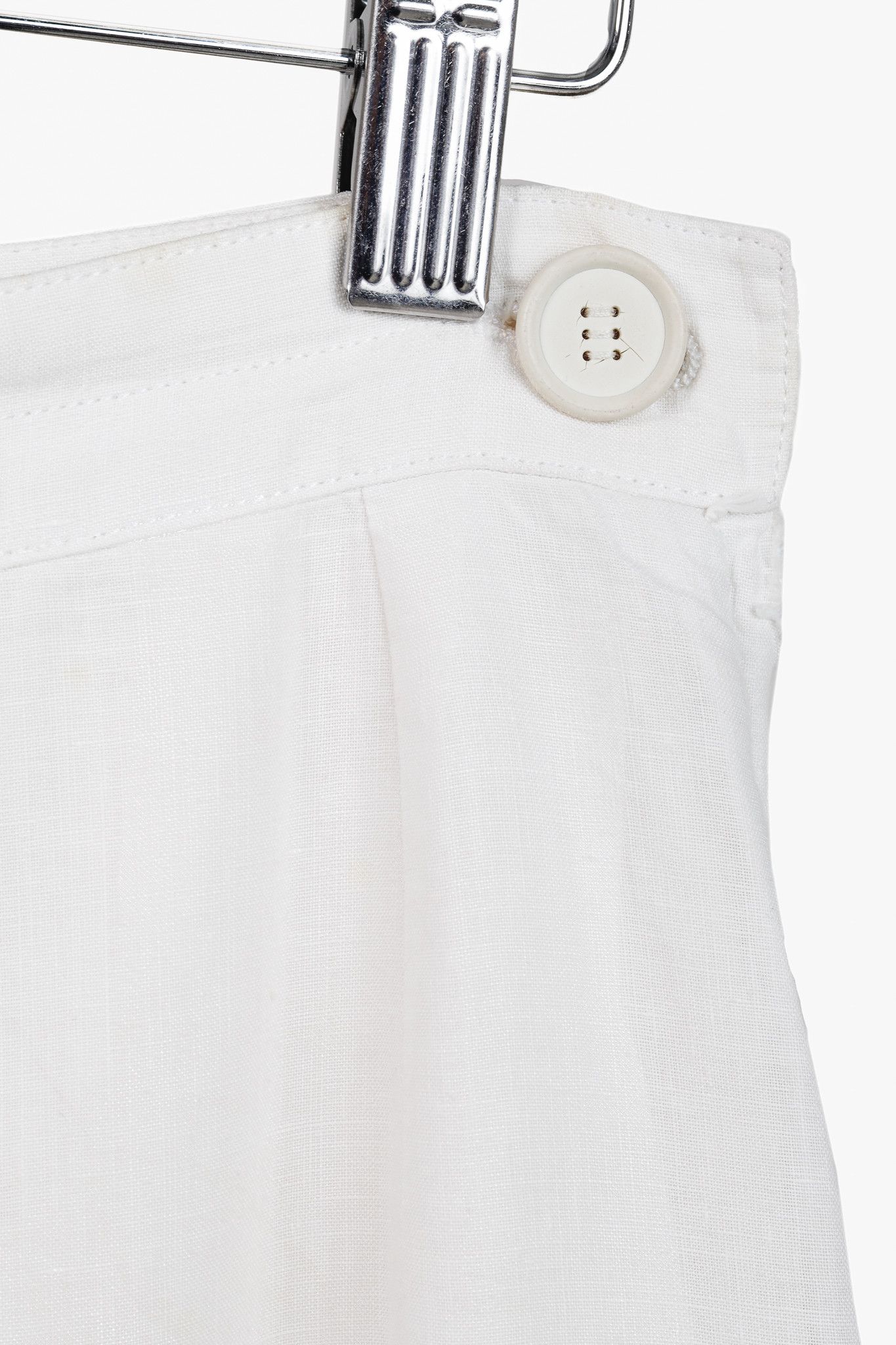 Hermes Hermes Vintage White Linen Sailor-Inspired Pant Size 27" / US 4 / IT 40 - 6 Thumbnail