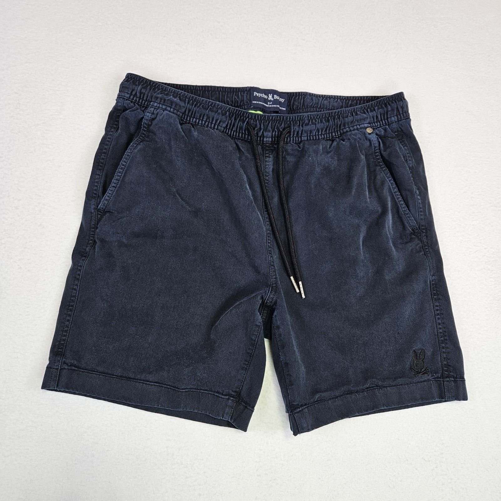 Psycho Bunny Psycho Bunny Willis Shorts Navy Stretch Tencel Size US 31 - 1 Thumbnail