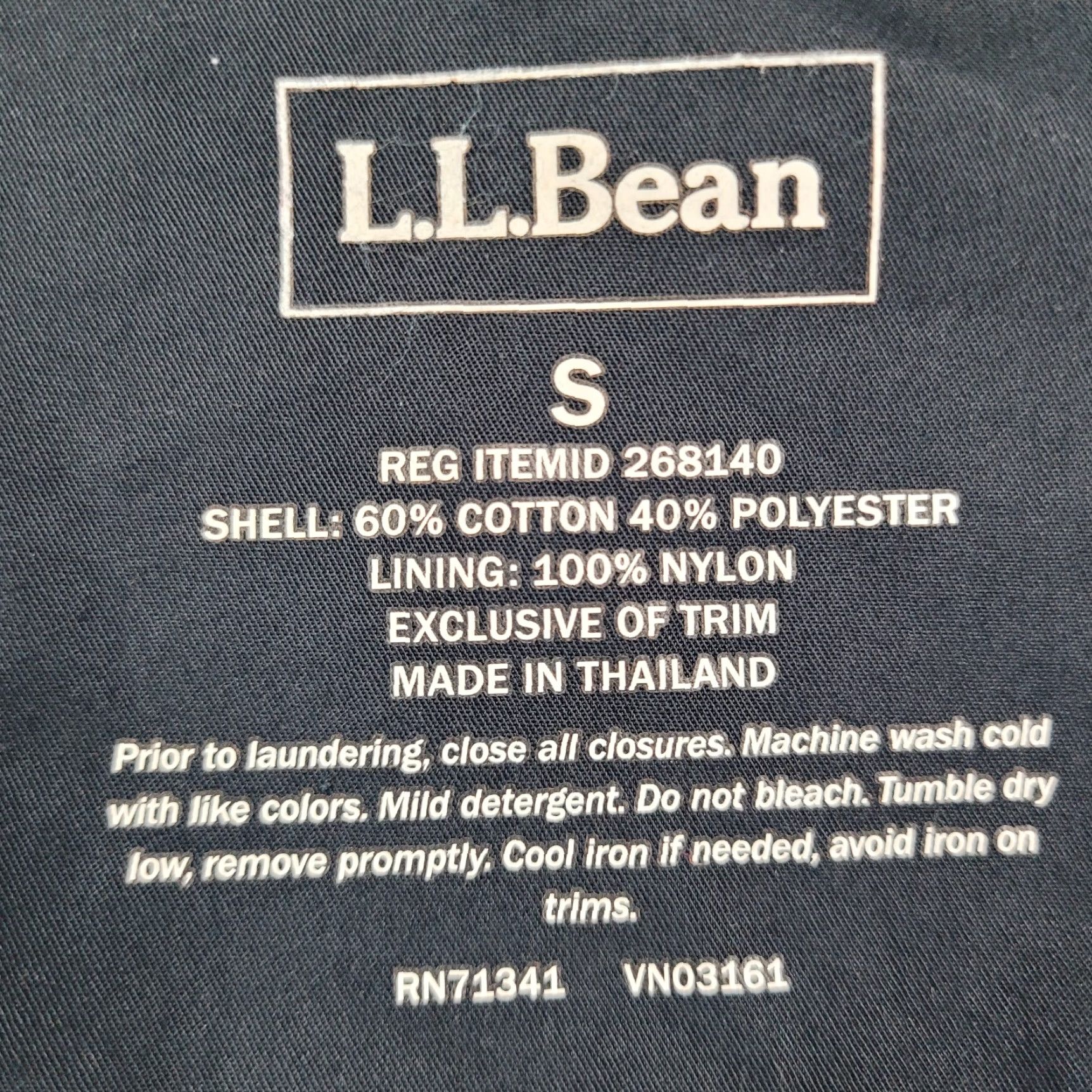 Vintage L.L. Bean Trench Coat Women Small S Navy Cotton Blend Lined Pockets Buttoned Lightweight Classic Outdoor Size S / US 4 / IT 40 - 3 Thumbnail