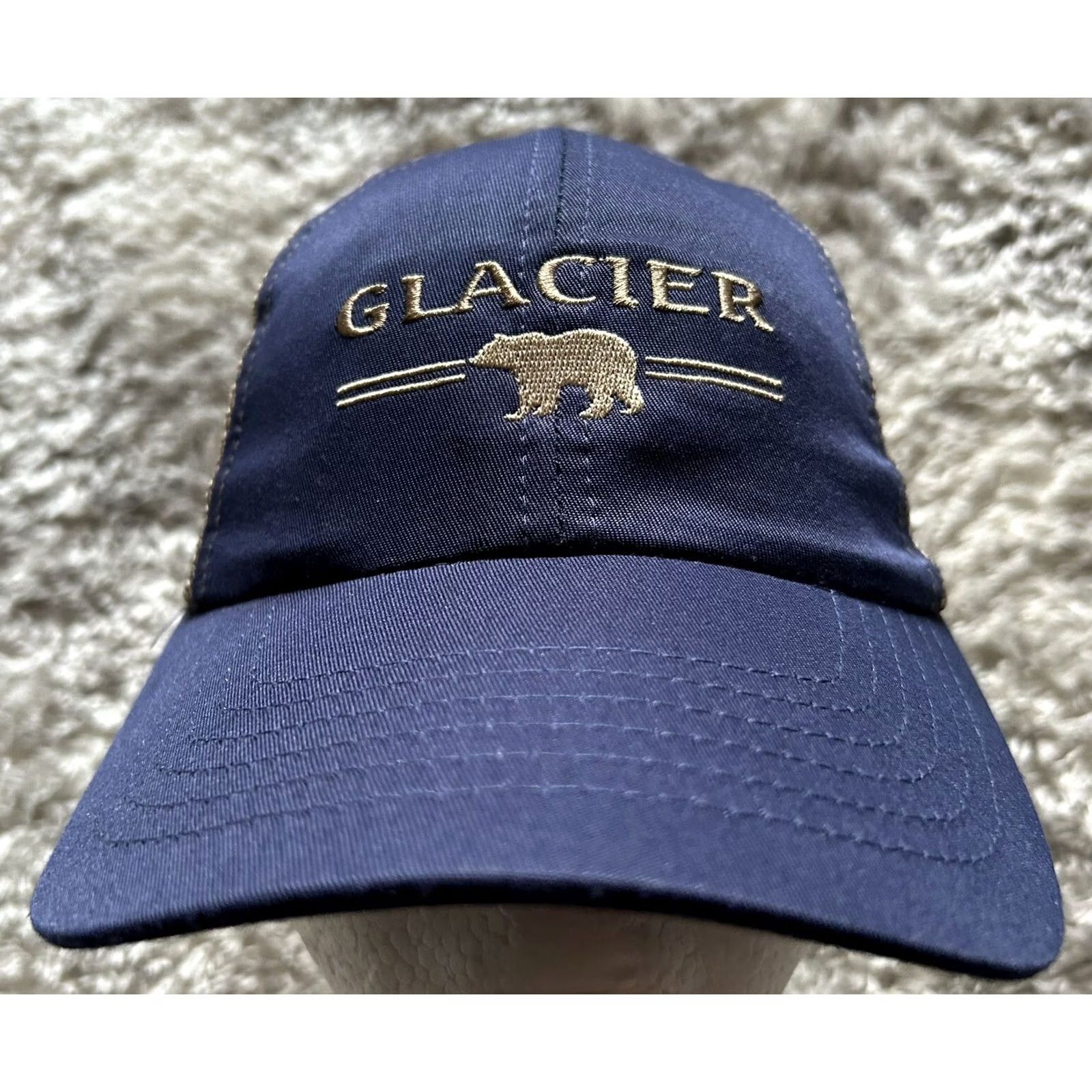Vintage VINTAGE Glacier National Park Hat Adjustable Navy Bear Embroidered Size US M / EU 48-50 / 2 - 2 Thumbnail