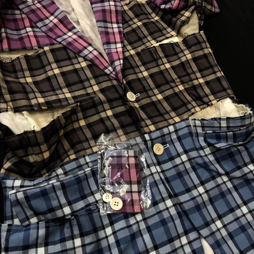 Comme des Garcons CDG 19SS Crazy Suits Slashed Checked Jacket M Size US M / EU 48-50 / 2 - 6 Thumbnail