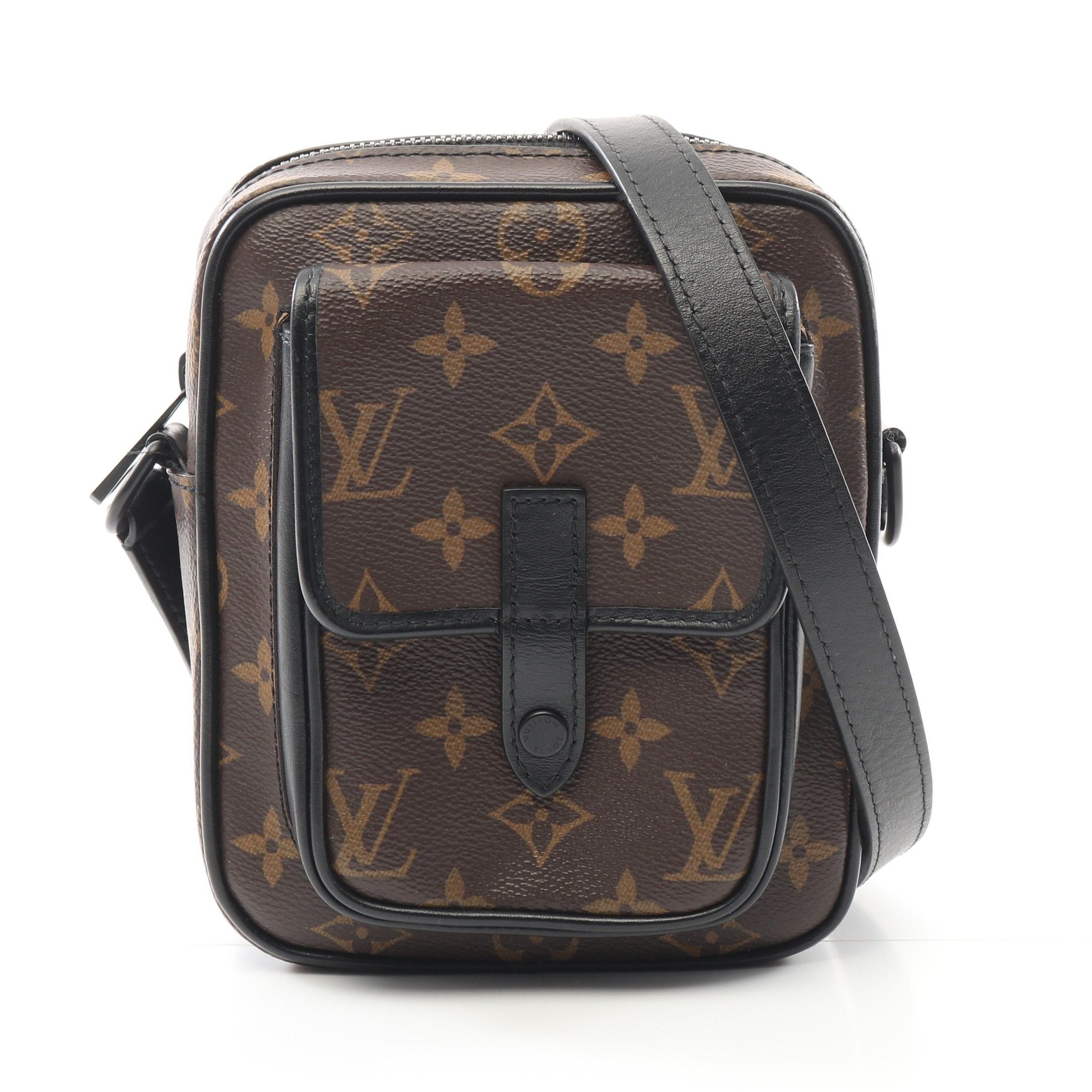 Louis Vuitton Louis Vuitton Christopher Wearable Wallet Monogram Macassar Shoulder Bag Leather Brown Black Size ONE SIZE - 1 Thumbnail
