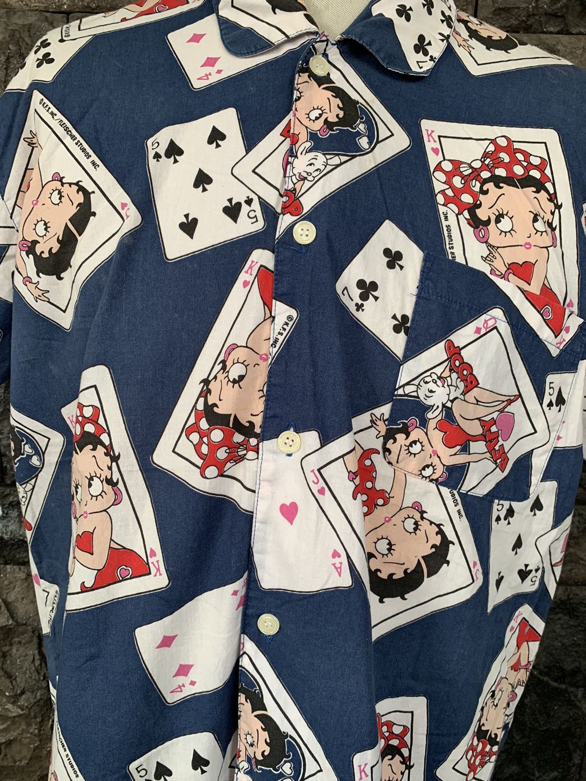 Vintage Vintage 90s Betty Boop Hawaii Shirt Size US L / EU 52-54 / 3 - 2 Thumbnail