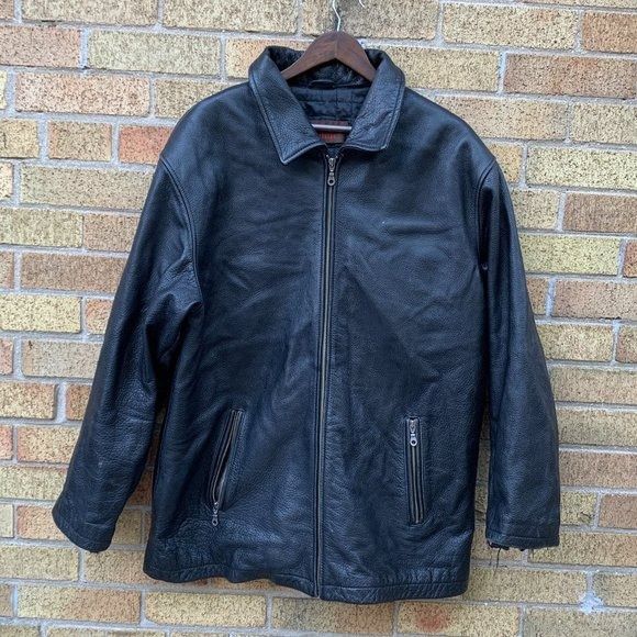 image of Vintage Danier Genuine Leather Jacket Large, Men's