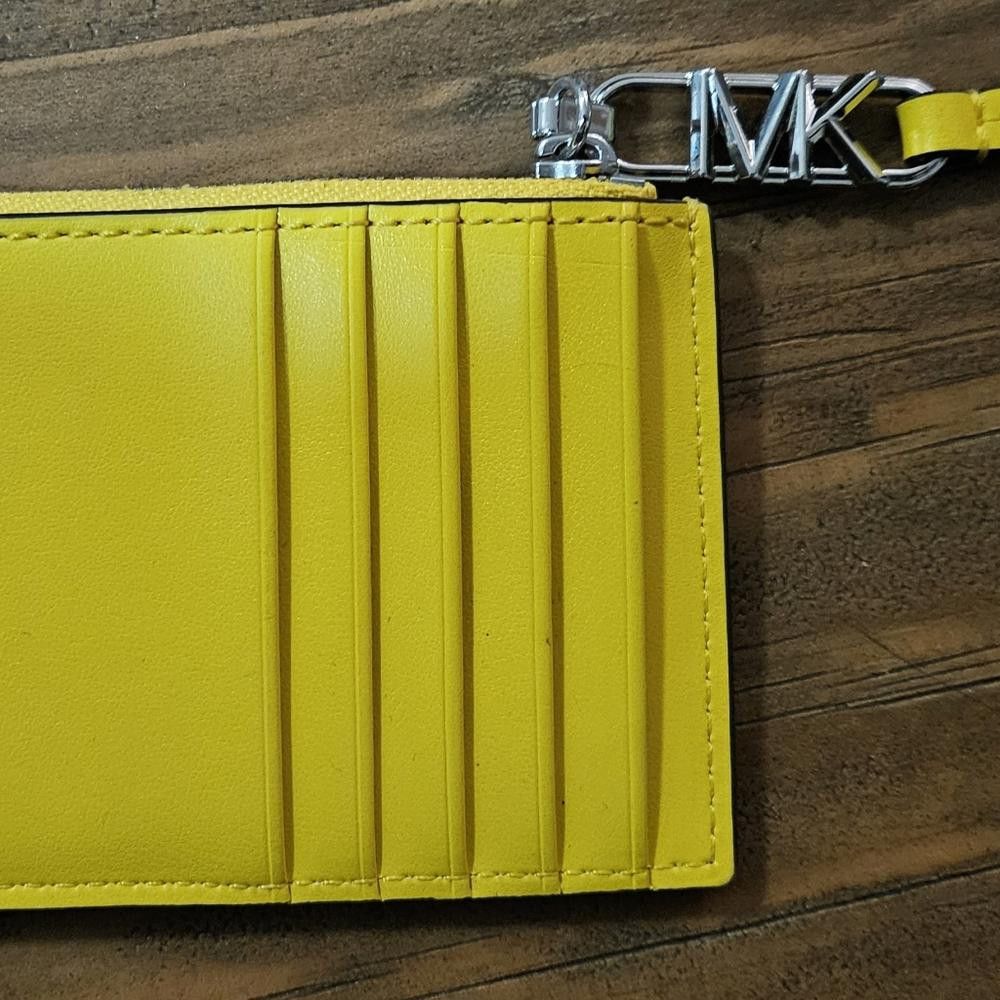 Michael Kors MICHAEL KORS Empire Woven Leather Small Zip Card Case NWT Size ONE SIZE - 3 Thumbnail
