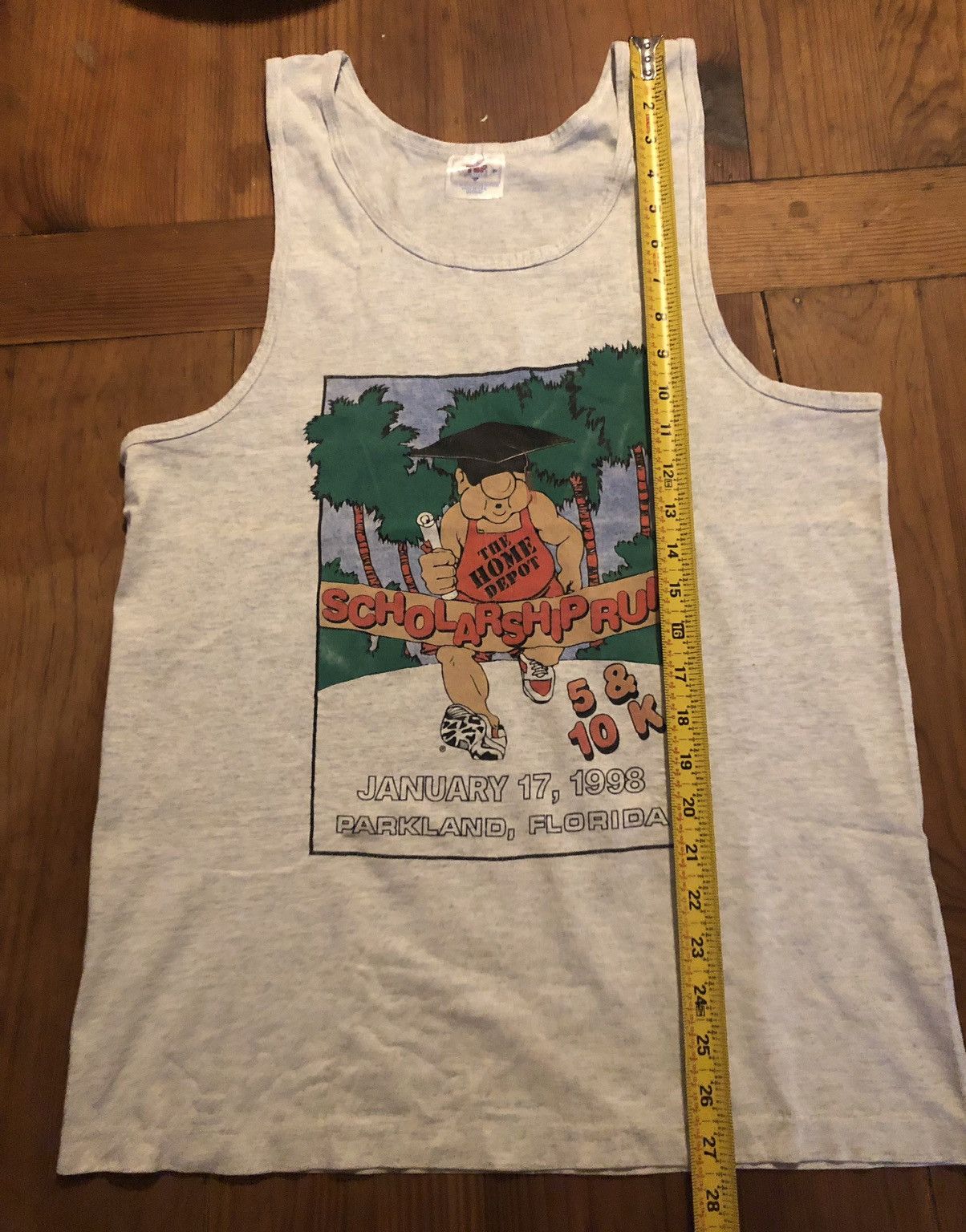 Vintage Vintage 90 Home Depot “Scholarship Run” Sleeveless Shirt S/M Size US M / EU 48-50 / 2 - 5 Thumbnail