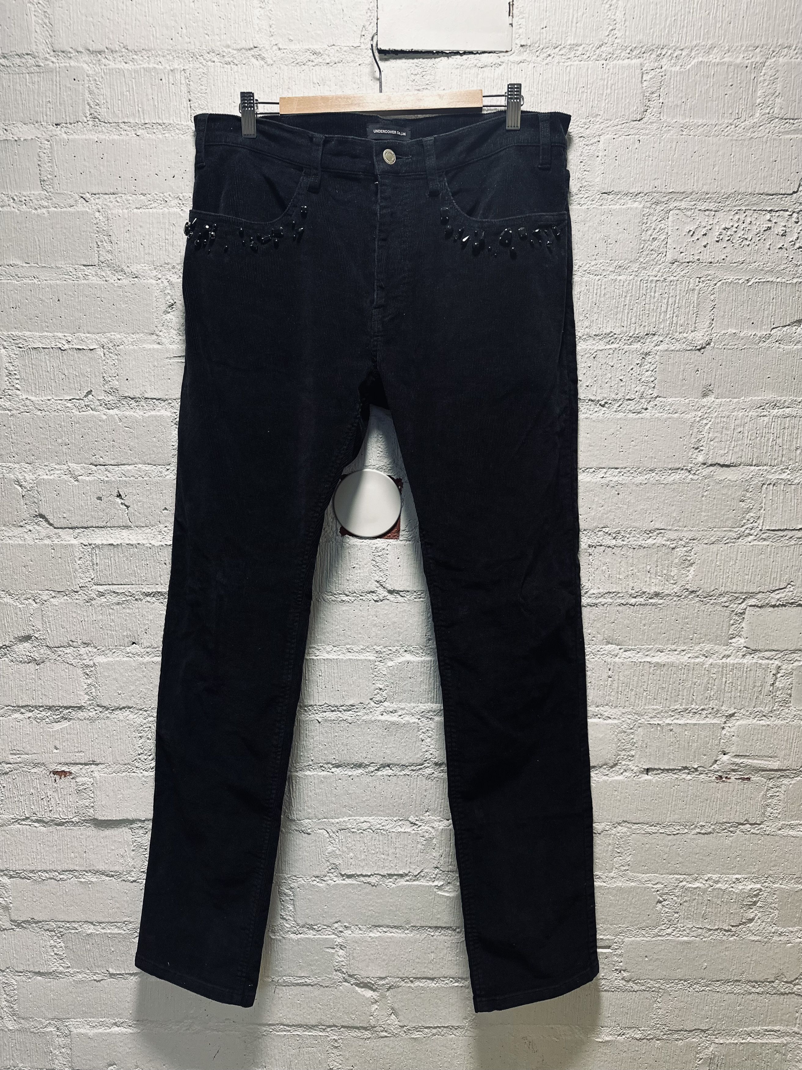 Undercover Studded cotton corduroy slim pants Size US 34 / EU 50 - 1 Thumbnail