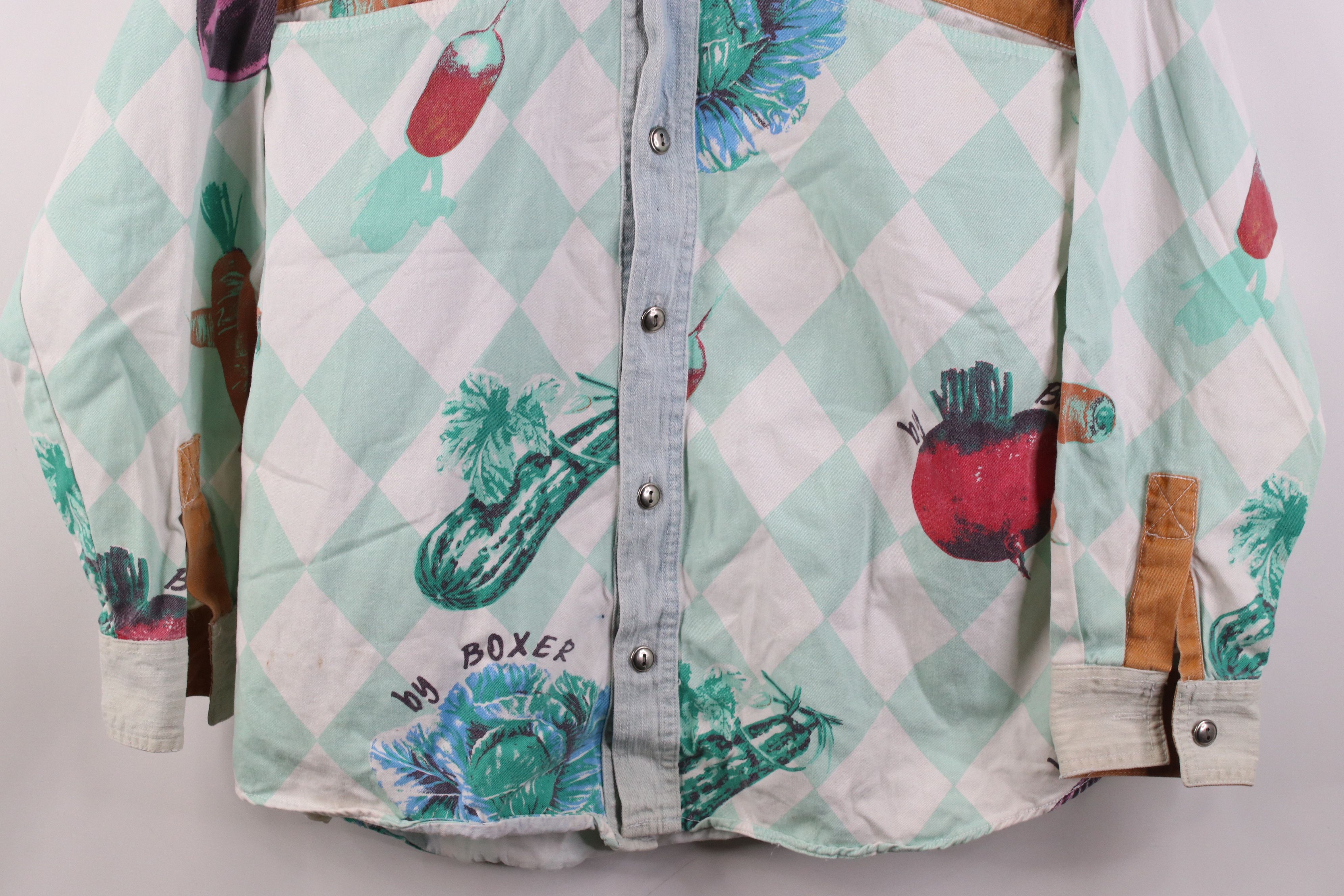 Vintage Vintage 90s Streetwear All Over Print Button Shirt Size US S / EU 44-46 / 1 - 3 Thumbnail