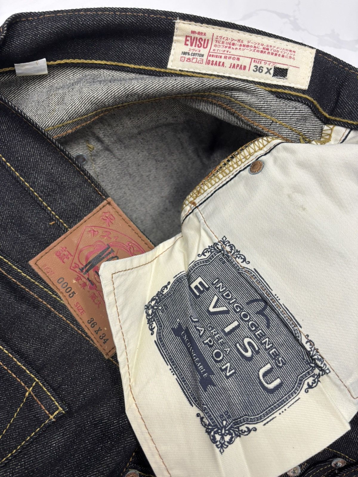 Japanese Brand Vintage Evisu Selvedge Japanese Brand Regular Fit Denim Jean Size US 36 / EU 52 - 18 Thumbnail