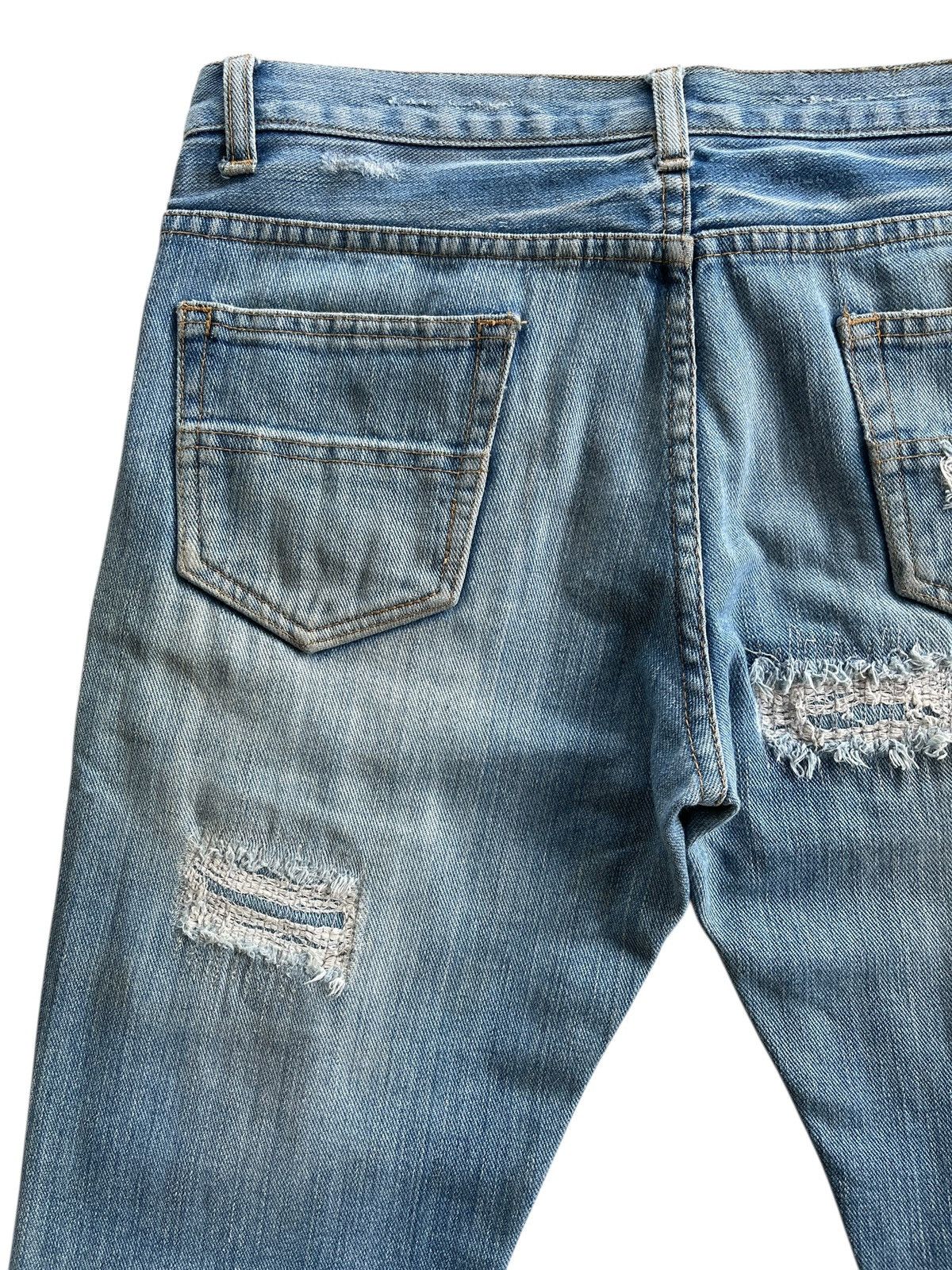 Japanese Brand Tokyo Rush Distressed Boro Flare Denim Size US 32 / EU 48 - 9 Thumbnail