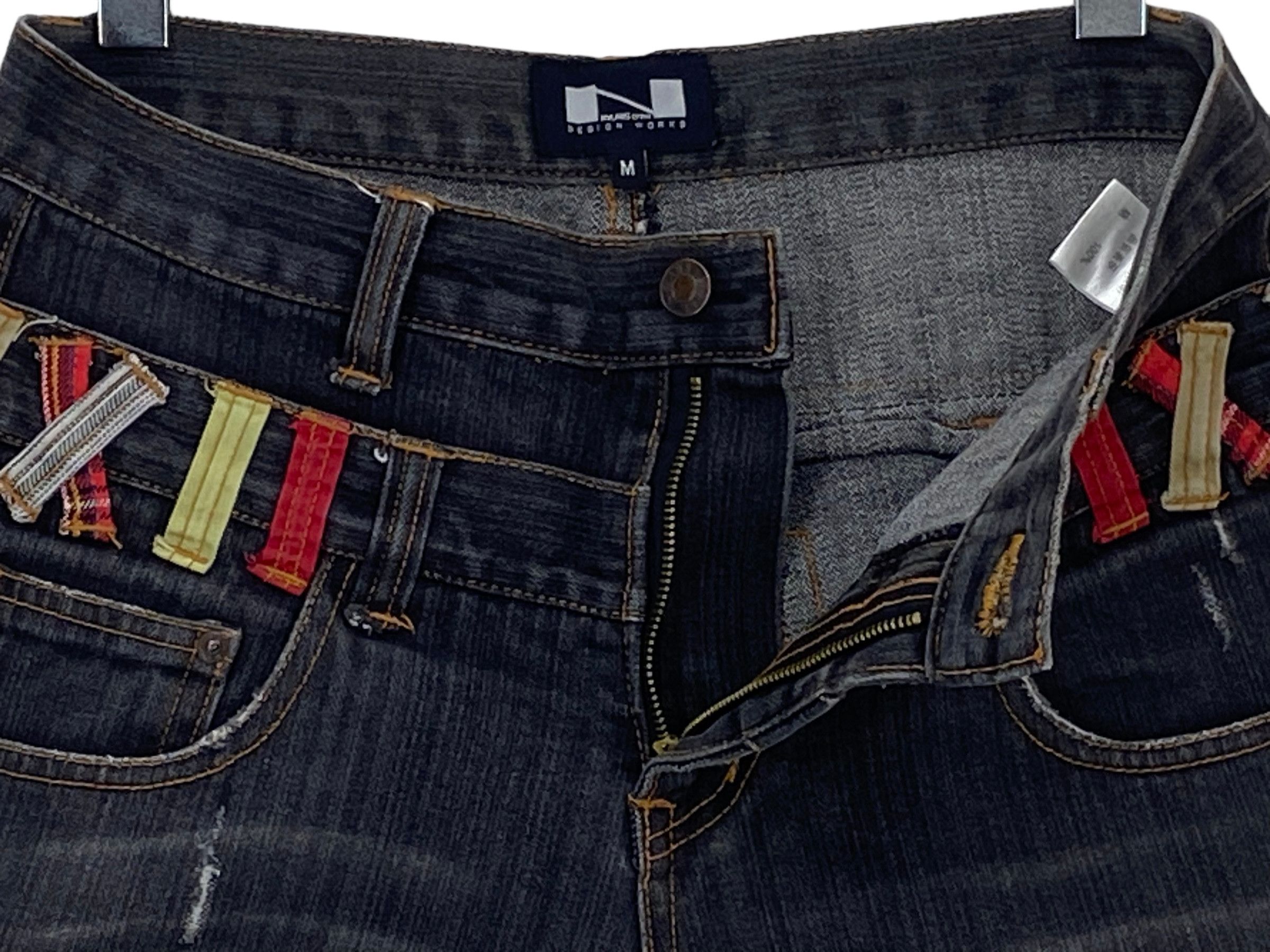 Japanese Brand Double Waist Punk Bondage Goth Rockers Jeans Size US 32 / EU 48 - 7 Thumbnail