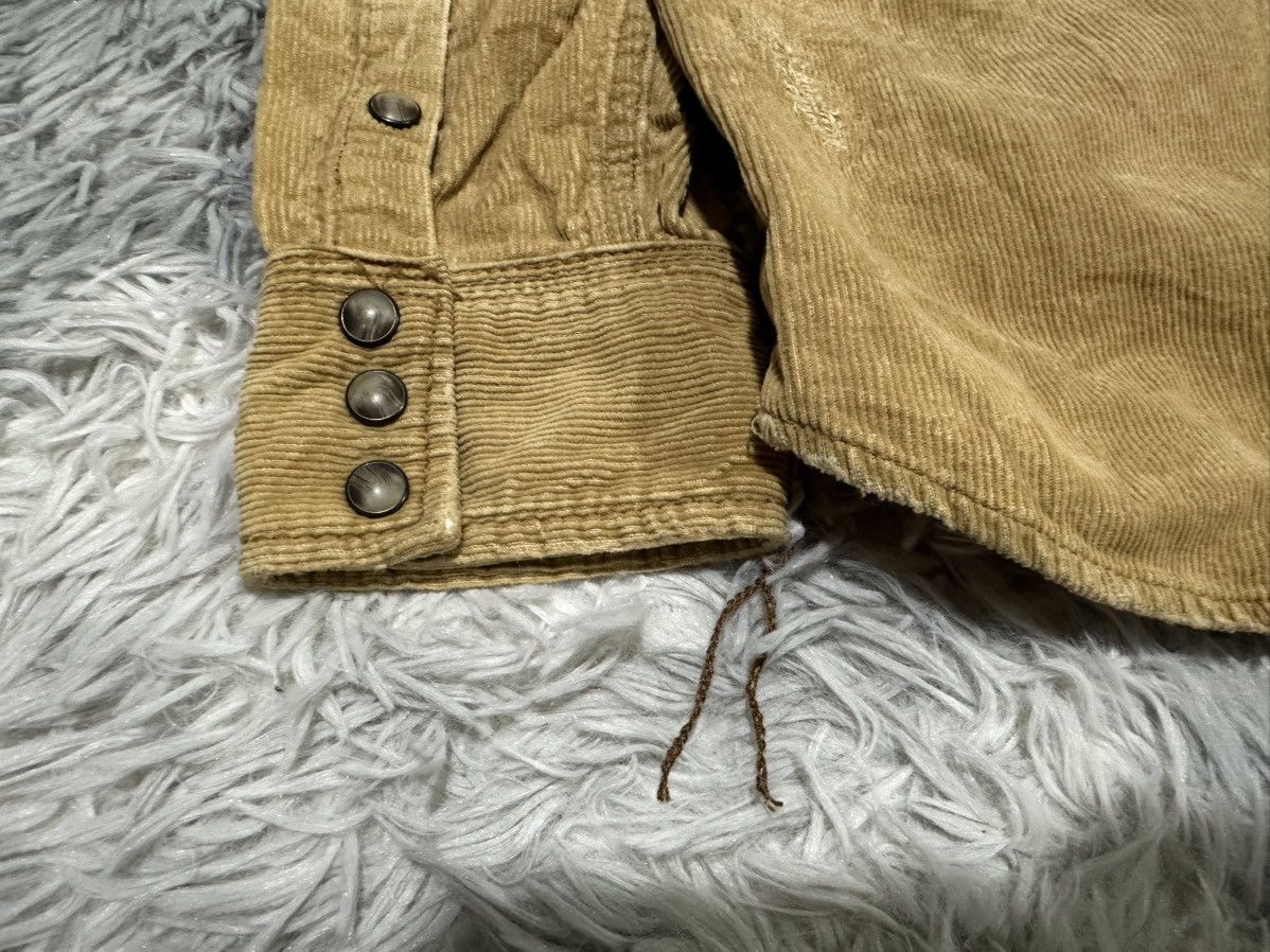 GOA 🔥Y2K Archived Goa Distressed Corduroy Western Shirt Size US M / EU 48-50 / 2 - 8 Thumbnail
