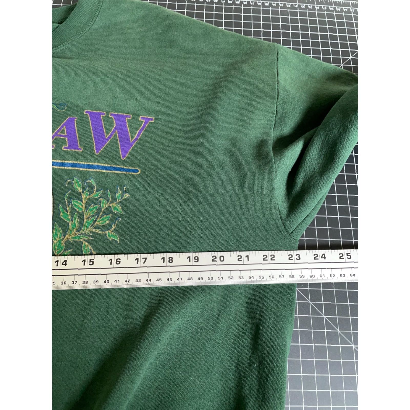 Jerzees Vintage Yes Saginaw Michigan 90s Sweatshirt Jerzees Tag 50/50 XL Green Crewneck Pullover Cotton Polyester Cotton Blend Adult Men United States Size US XL / EU 56 / 4 - 5 Thumbnail