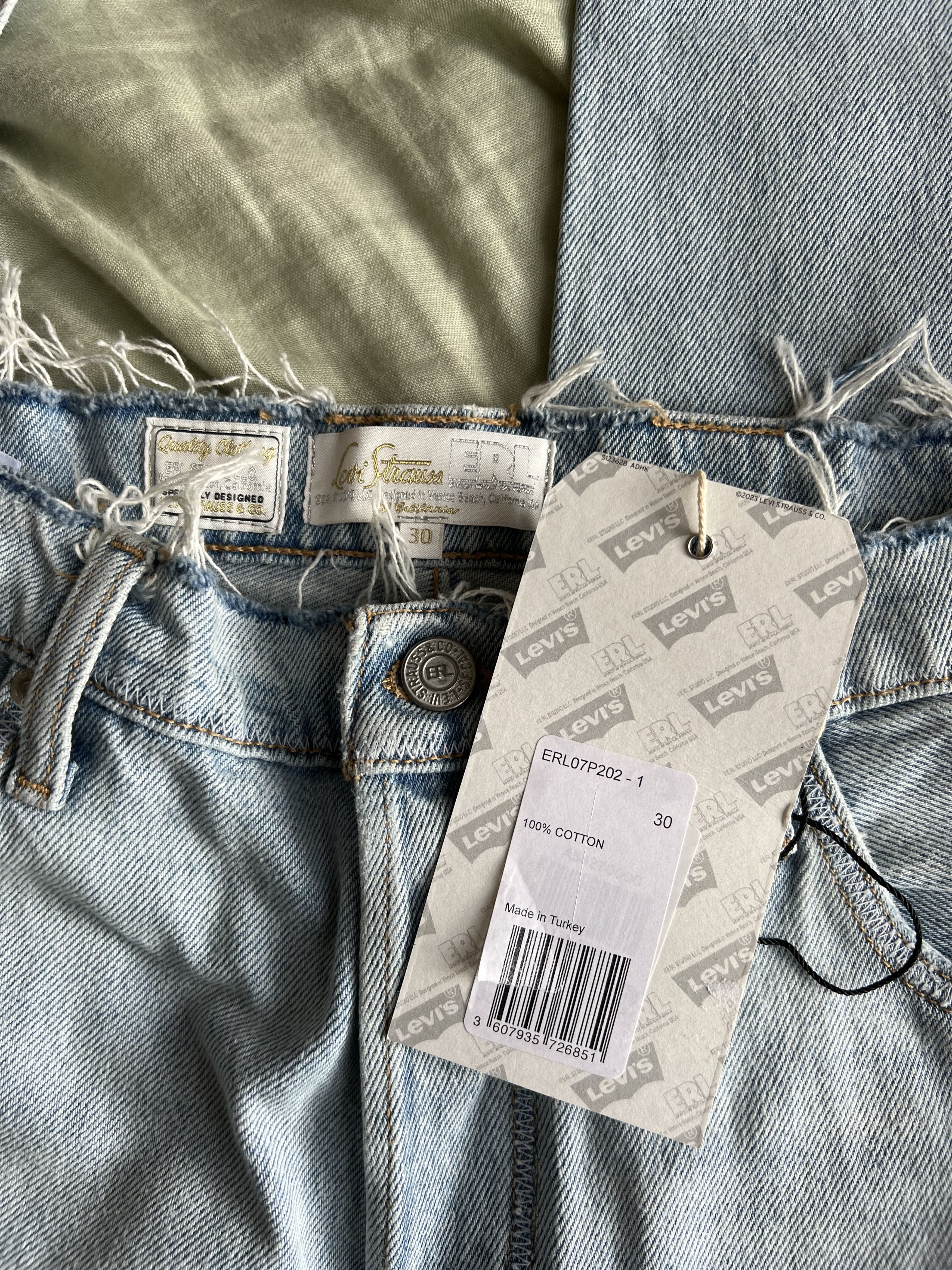 ERL × Levi's ERL Levi's 501 Light Wash Jeans Size US 30 / EU 46 - 9 Thumbnail