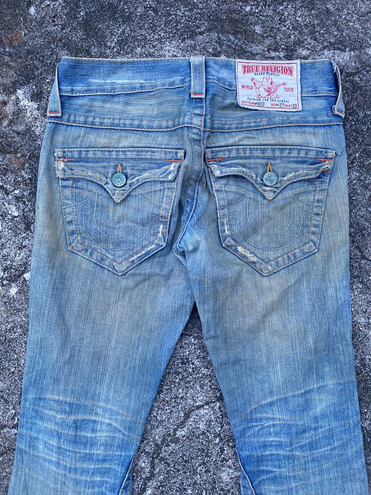 True Religion True Religion Dirty Rusty Distressed Denim Size US 30 / EU 46 - 11 Thumbnail