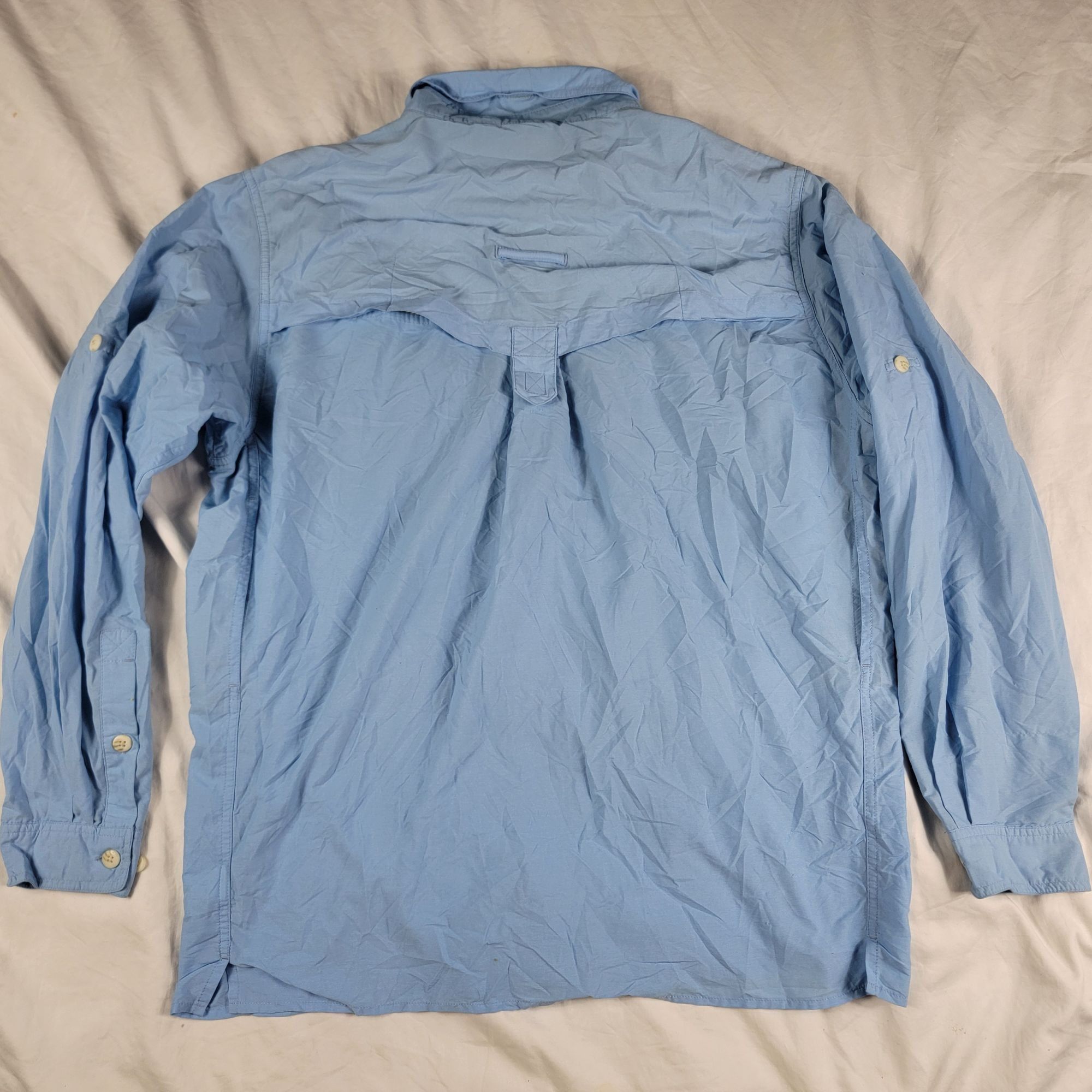 ExOfficio Exofficio Mens Large Blue Vented Long Sleeve Shirt Casual Hi Size US L / EU 52-54 / 3 - 2 Thumbnail