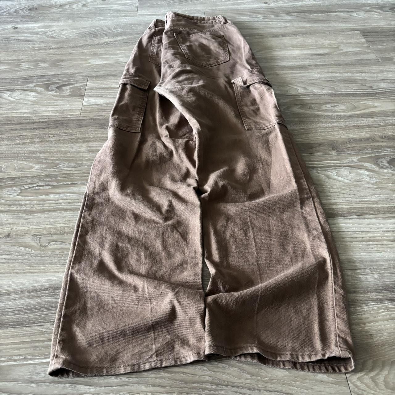 Vintage Crazy Vintage Y2K/2000s Baggy Brown Streetwear Cargo Pants! 30x31 Size US 30 / EU 46 - 4 Thumbnail