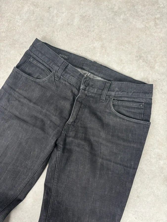 Gucci 2010s Gucci Black Slim Denim Jeans Size US 31 - 5 Thumbnail