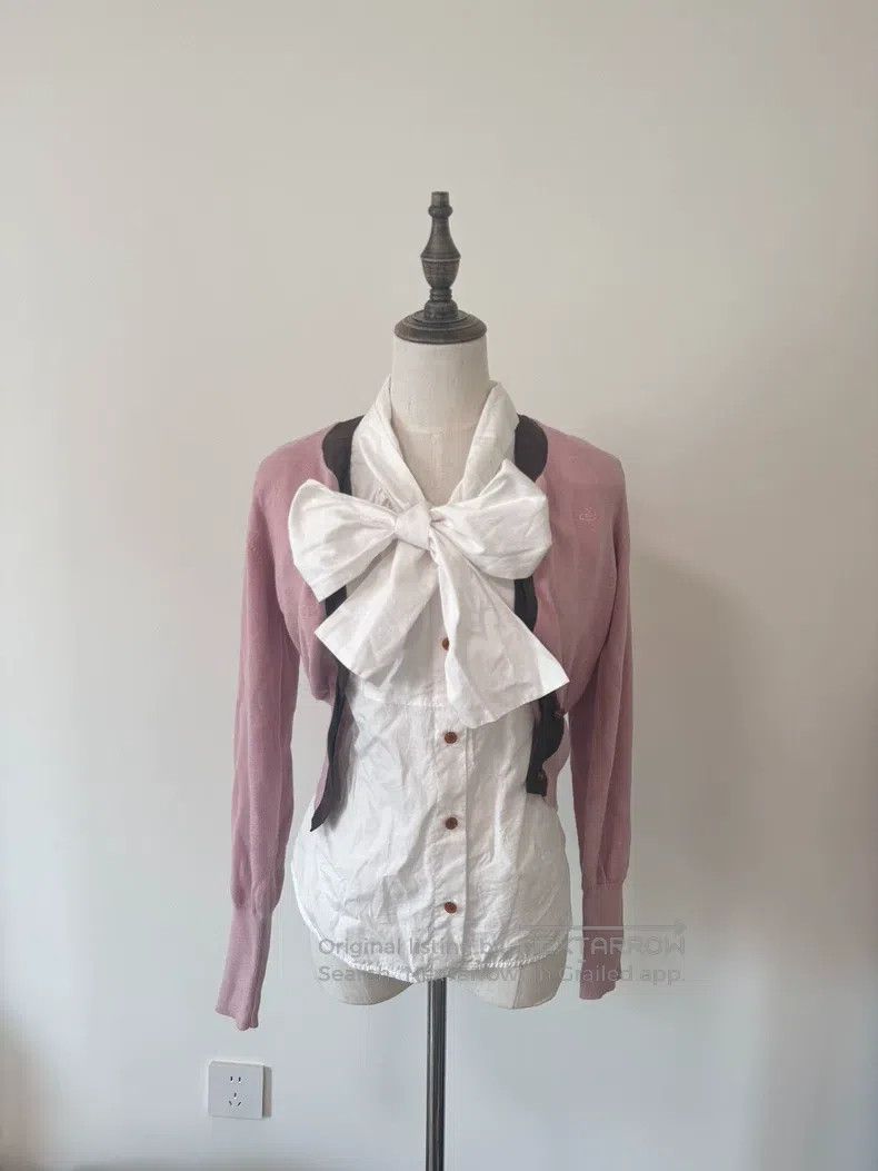 Vivienne Westwood Vivienne Westwood Pink wave-fronted sweater cardigan Size M / US 6-8 / IT 42-44 - 1 Thumbnail