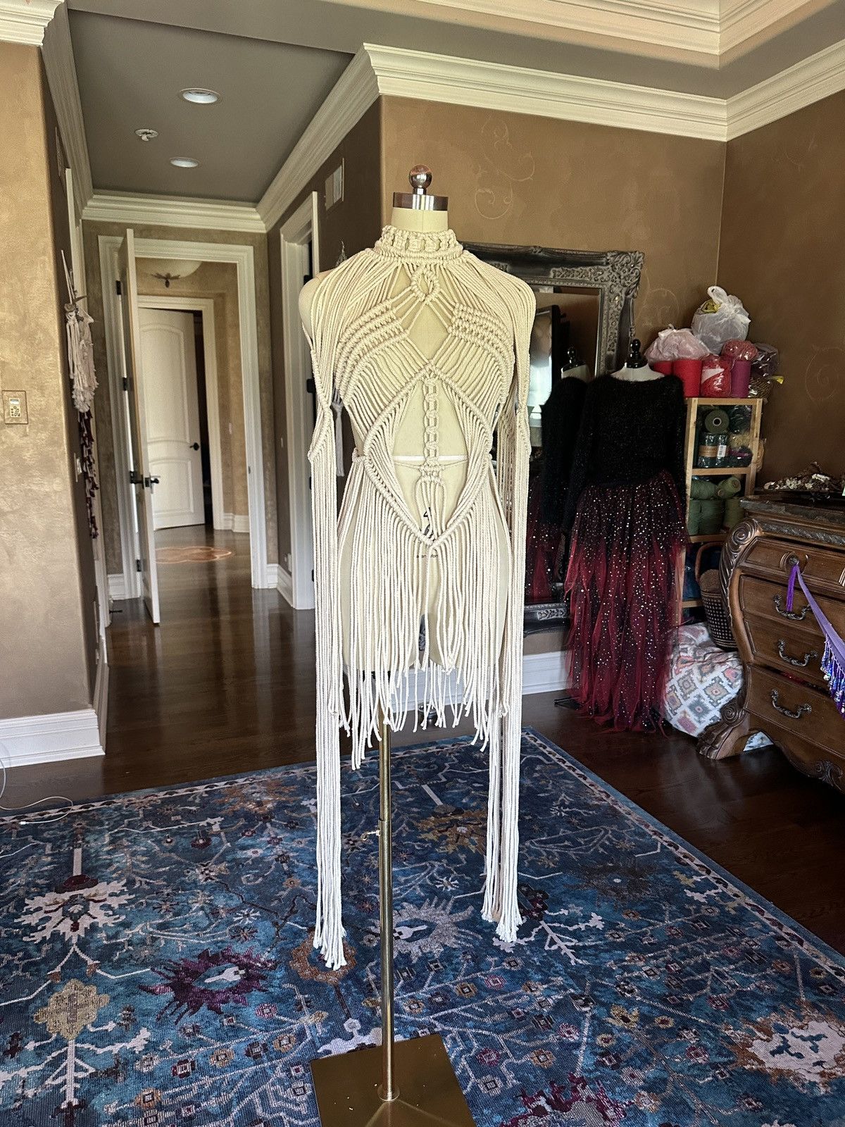 Other Original GoodVibeGoda Handmade Macramé Rope Dress Size S / US 4 / IT 40 - 1 Thumbnail