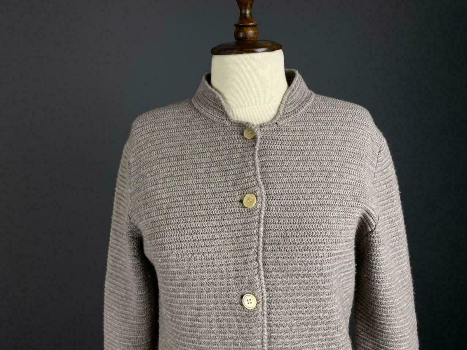 Other Ladies Hemisphere Grey Knit Button Up Cardigan Dress Size 40 Size M / US 6-8 / IT 42-44 - 2 Thumbnail