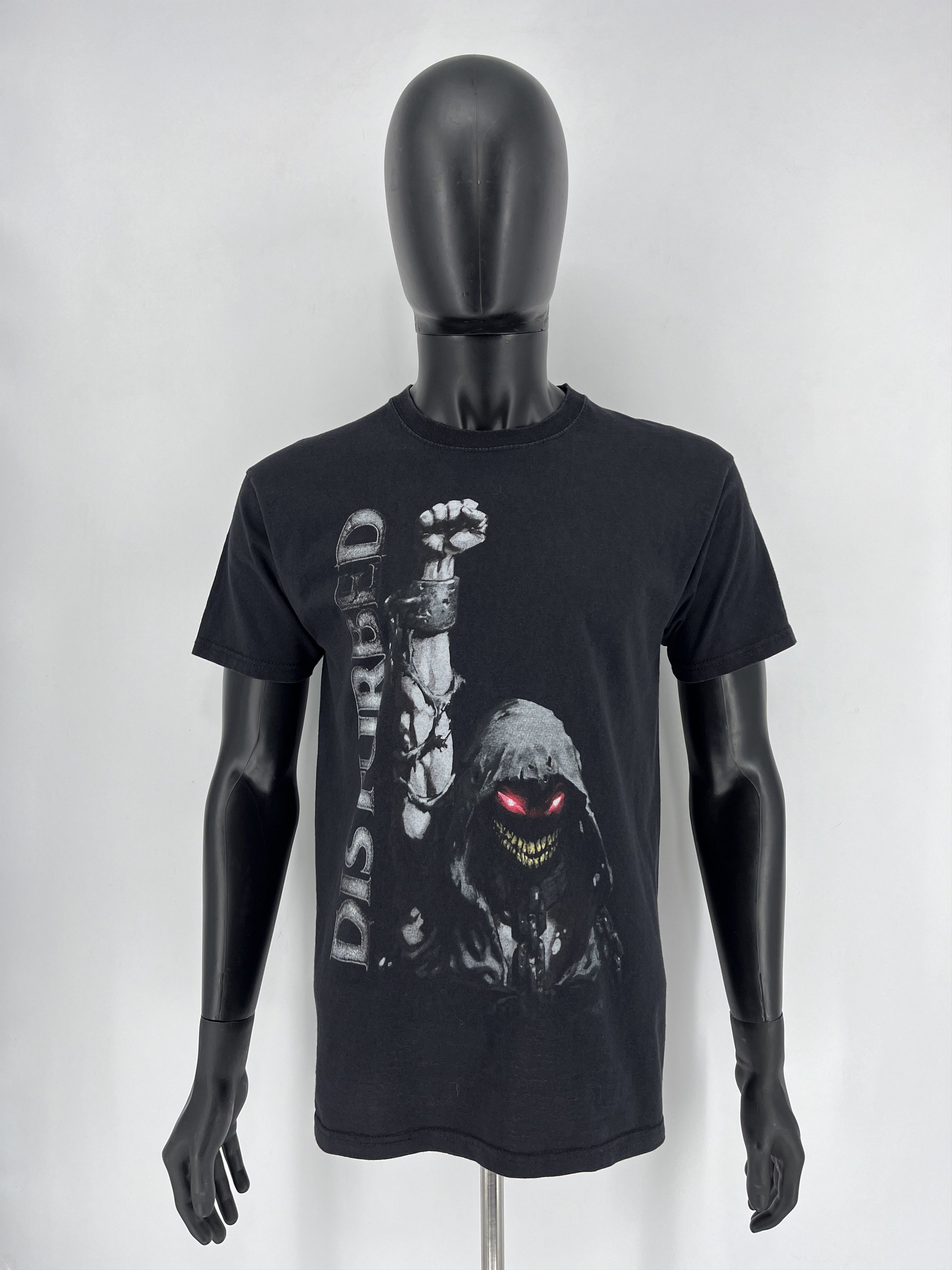 Band Tees Vintage Y2K Disturbed Metal Band Grunge Faded Double Sided Size US M / EU 48-50 / 2 - 2 Thumbnail