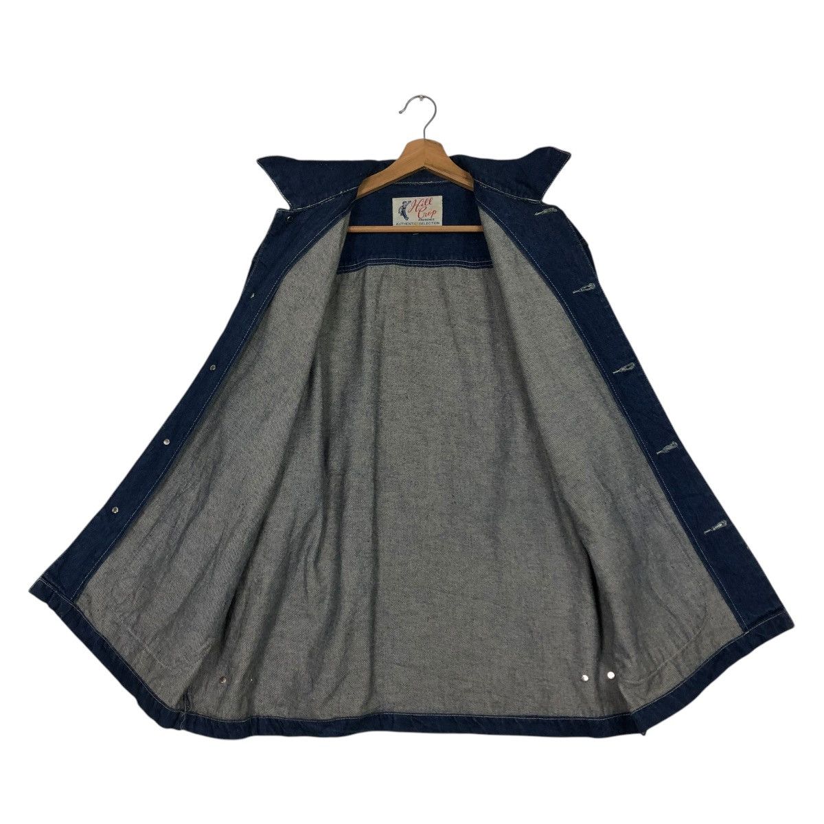 Japanese Brand 🔥VINTAGE DENIM CHORE JACKET HILL CROP POCKET ISSEY MIYAKE Size US M / EU 48-50 / 2 - 14 Thumbnail
