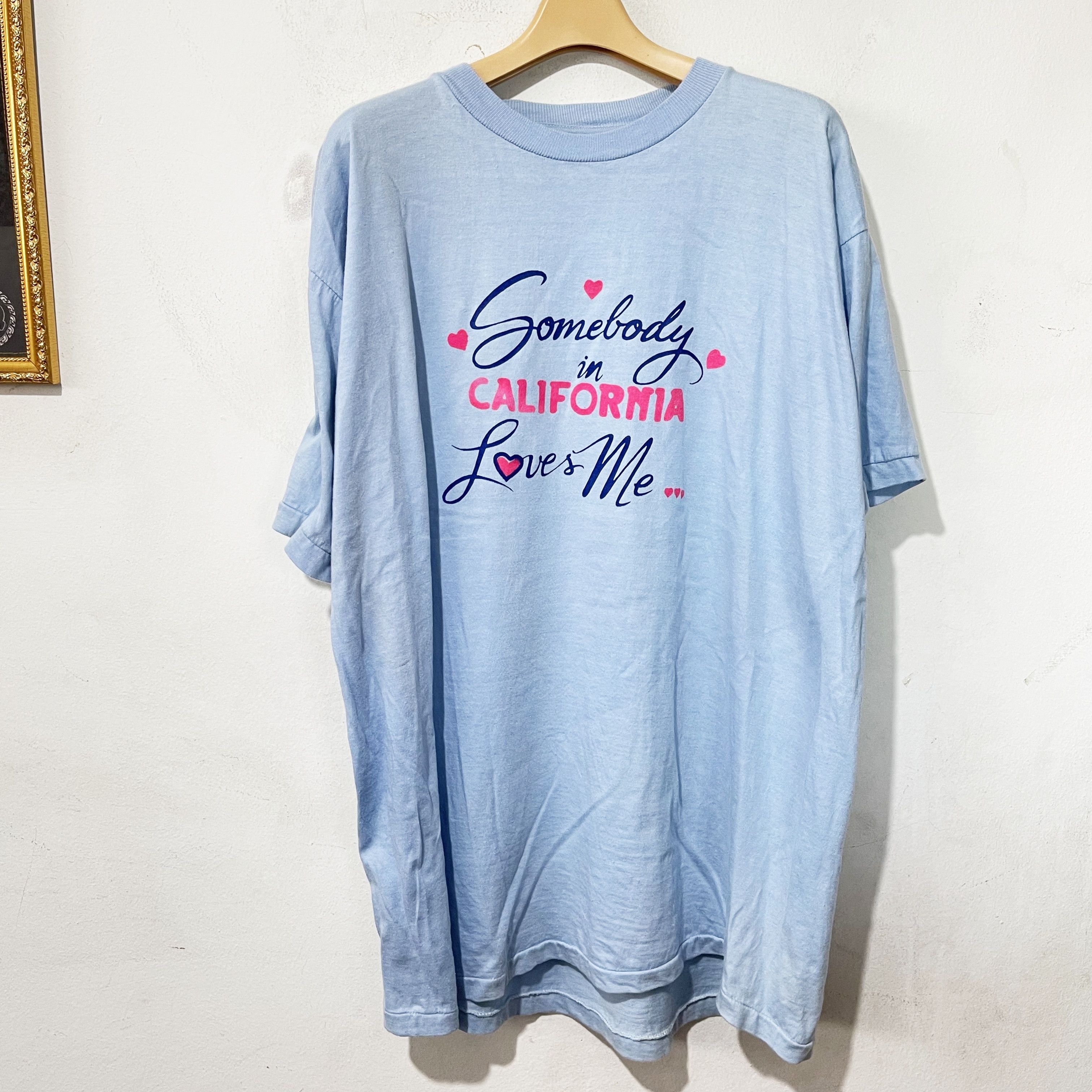 Vintage Vintage 90s Somebody in California Loves Me T-Shirt Size US XL / EU 56 / 4 - 1 Thumbnail