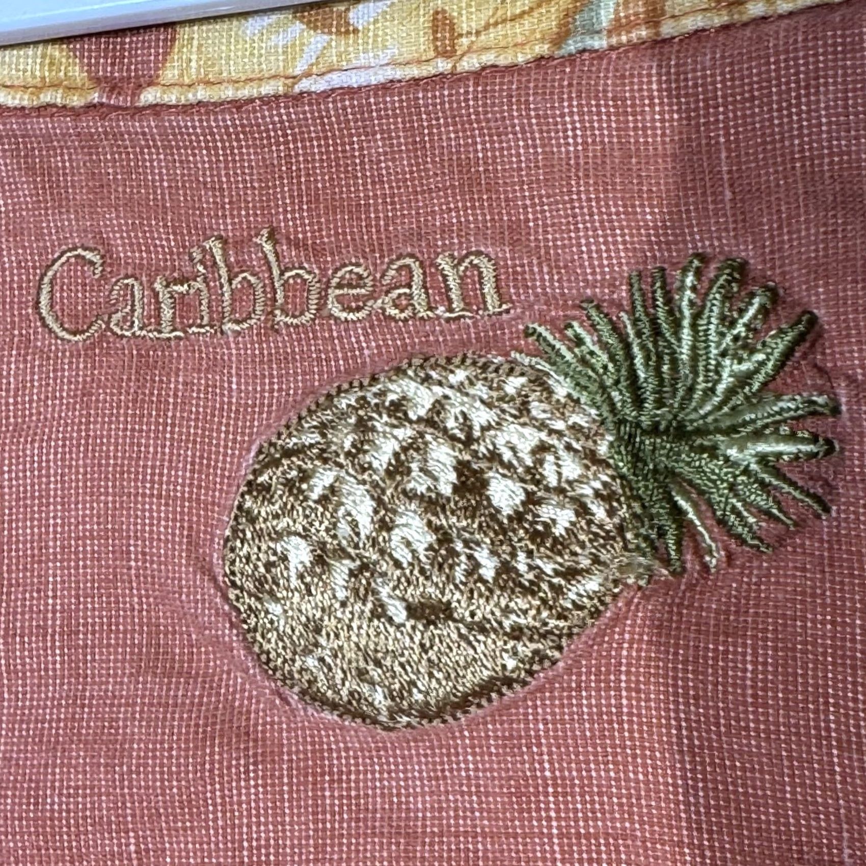 Vintage Caribbean Hawaiian Shirt XL Brown Silk-Linen Floral Button-Up Short Sleeve Men's Regular Size US XL / EU 56 / 4 - 7 Thumbnail