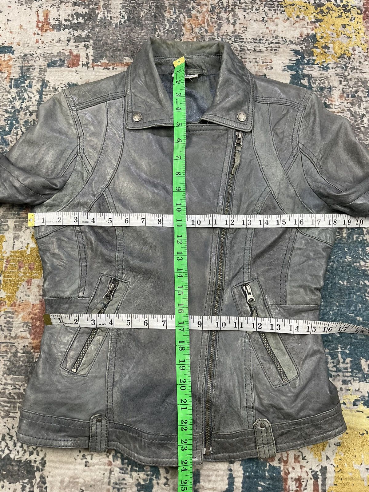 Genuine Leather Street One Sheep Leather Double Collar Biker Jackets Size S / US 4 / IT 40 - 10 Thumbnail