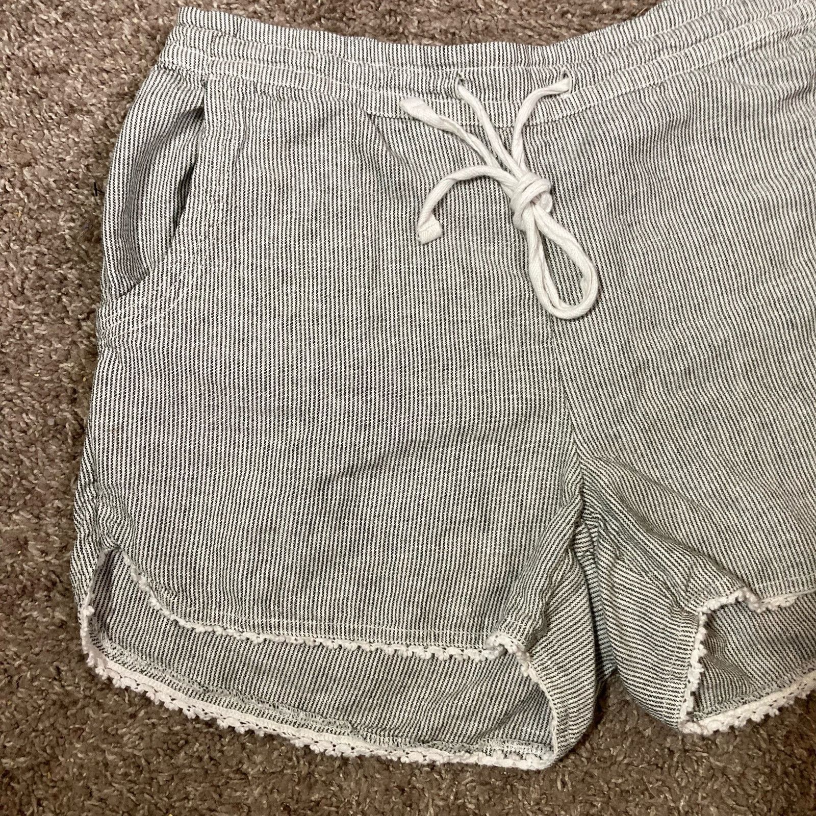 Other Womens Lounge Shortie Shorts Sz Medium Casual Sleepwear Grey Size 30" / US 8 / IT 44 - 5 Thumbnail
