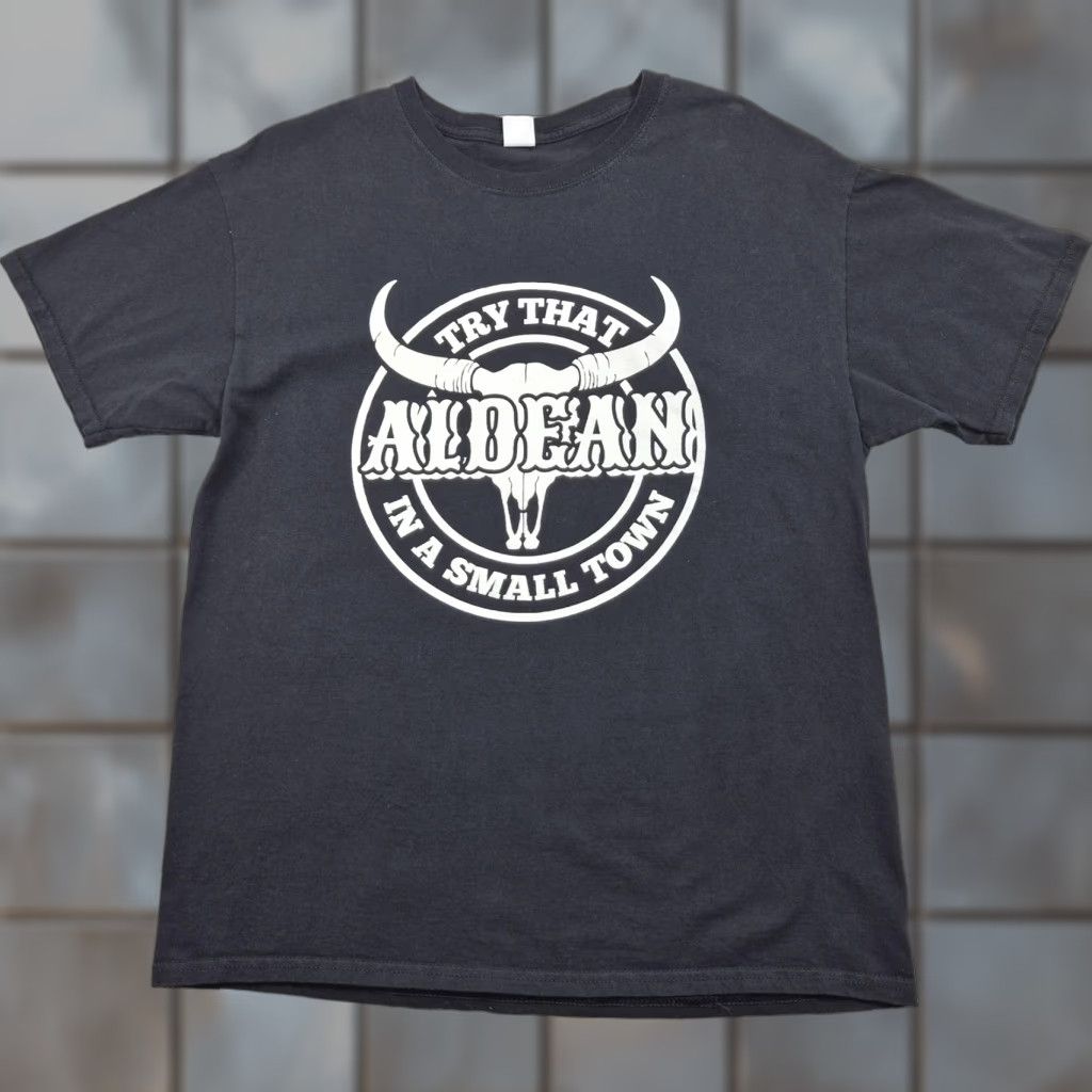 Fruit Of The Loom Jason Aldean Shirt Mens Medium Black Tour Desperado Highway Small Town Try That Size US M / EU 48-50 / 2 - 1 Thumbnail