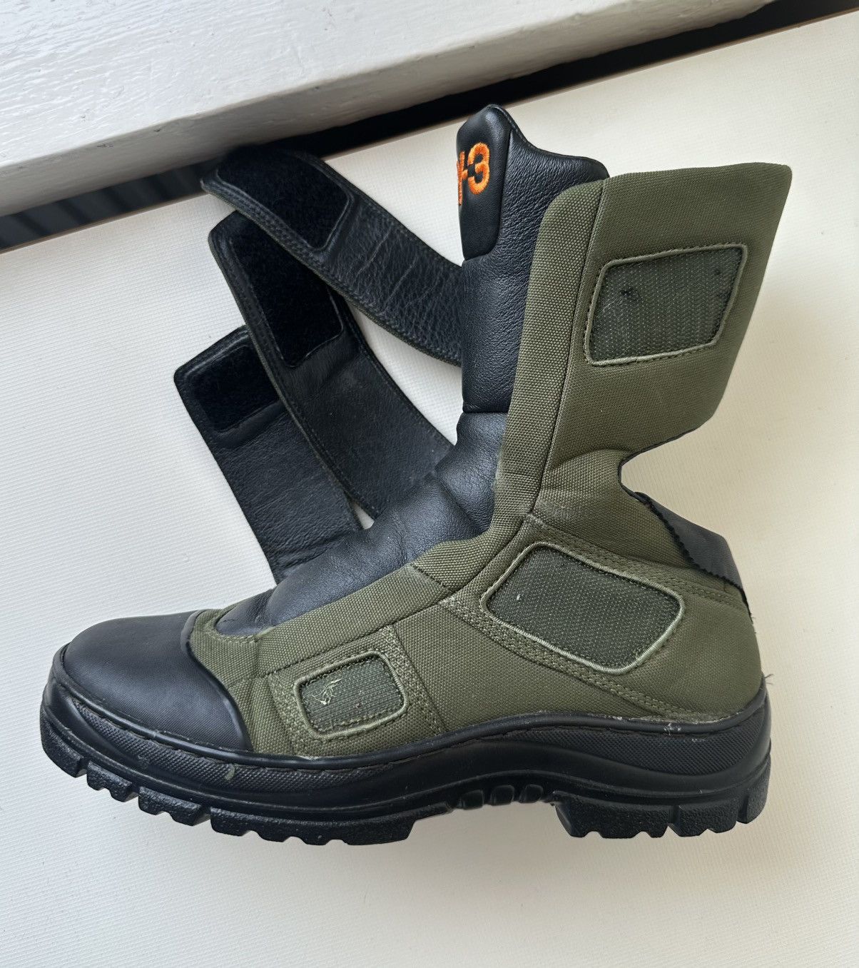 Adidas × Y-3 Adidas Y-3 Yohji Yamamoto (2002) velcro military Hi-top Size US 8 / IT 38 - 3 Thumbnail