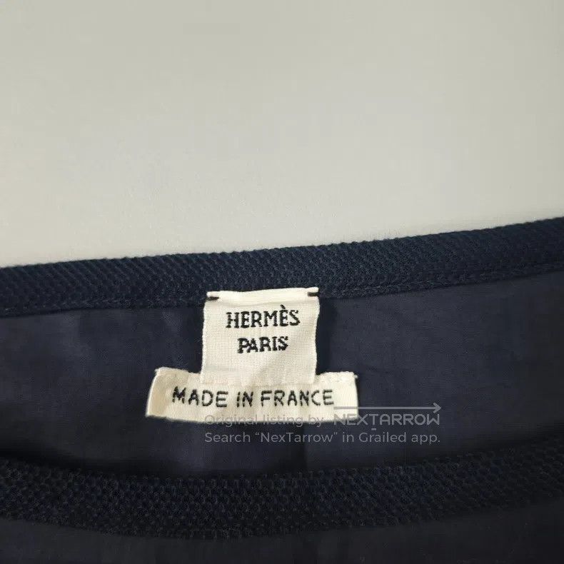 Hermes Hermes Navy Blue Classic Logo Pig Nose Accessories Short S Size XXS / US 00 / IT 34 - 5 Thumbnail