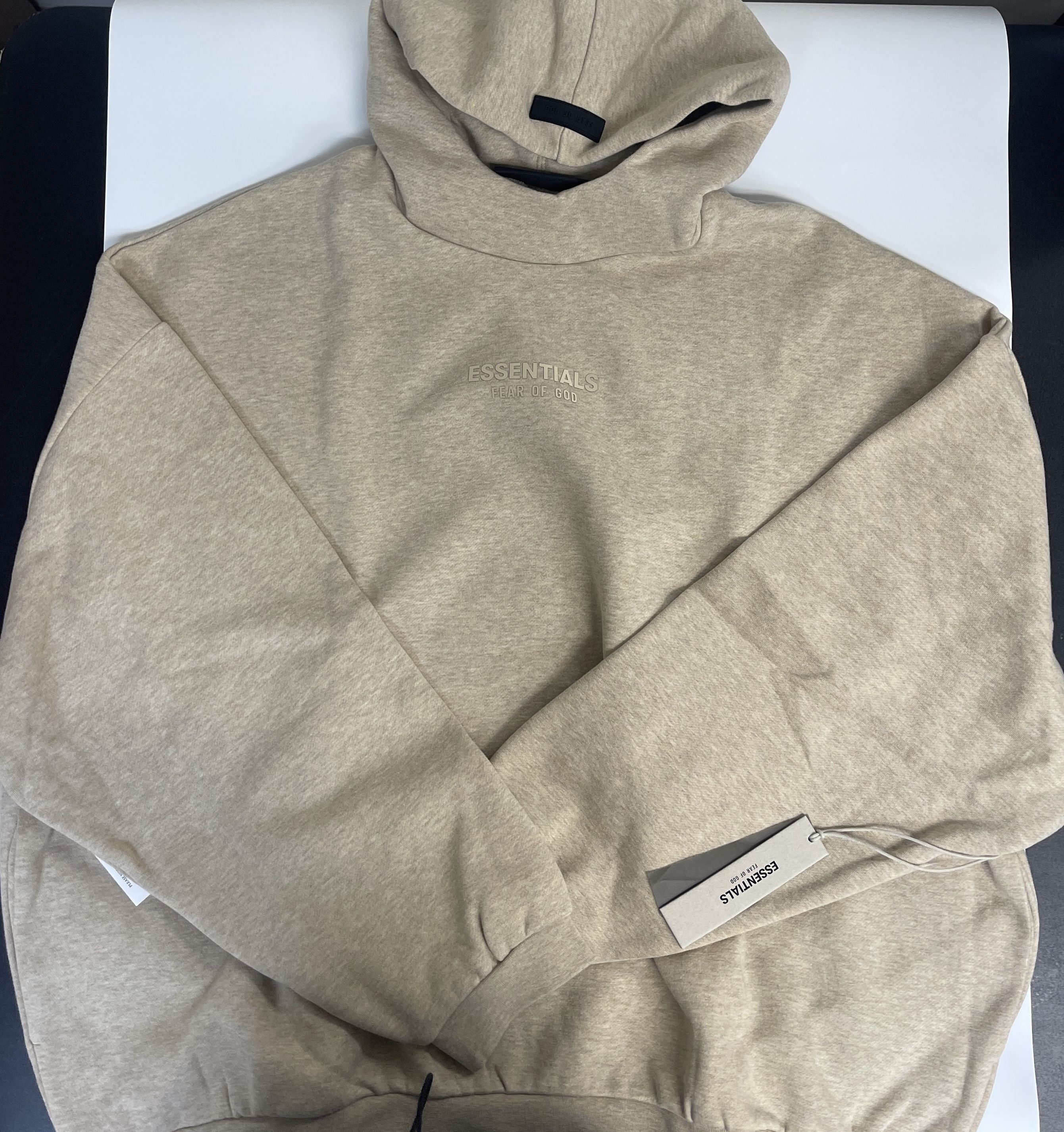 Fear of God 🔥🔥Fear of God Essentials Hoodie Gold Heather Sz(XL) Size US XL / EU 56 / 4 - 6 Thumbnail