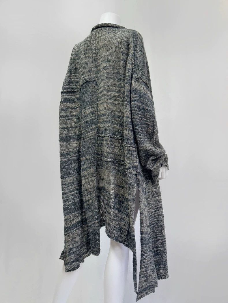 Yohji Yamamoto Yohji yamamoto 1993ss grey-green long knit sweater Size ONE SIZE - 1 Thumbnail