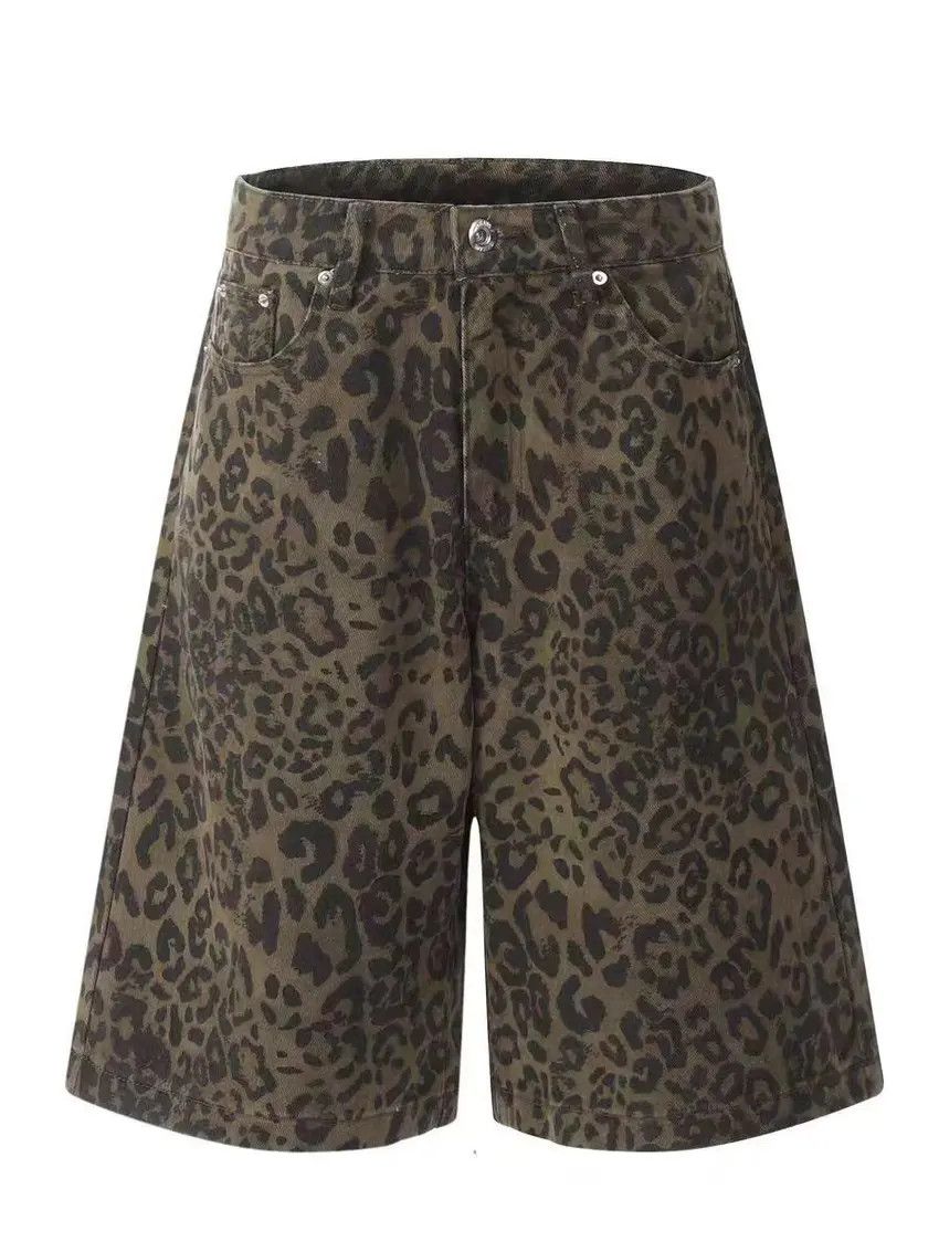 Designer × Japanese Brand Hipster Leopard Print Casual Shorts Size US 34 / EU 50 - 5 Thumbnail