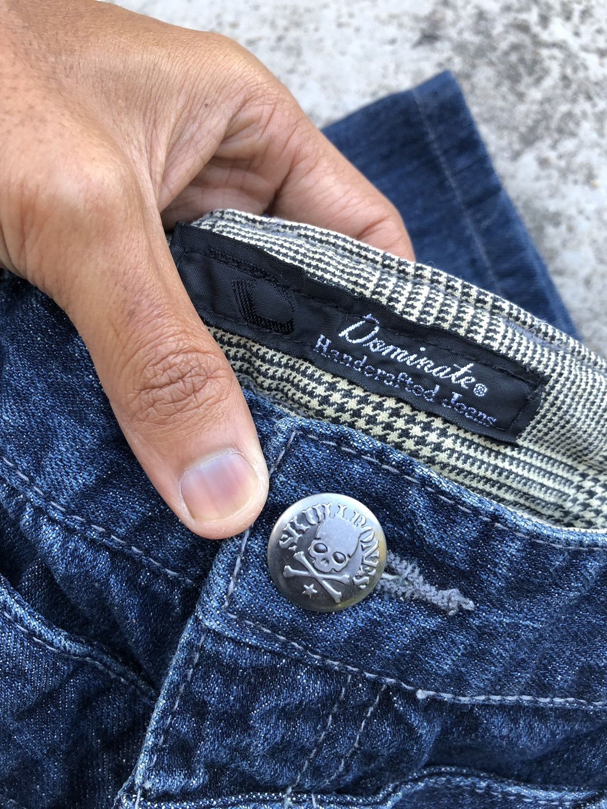Seditionaries SKULLBONES PUNK STYLE DOUBLE WAIST DENIM Size US 33 - 3 Thumbnail