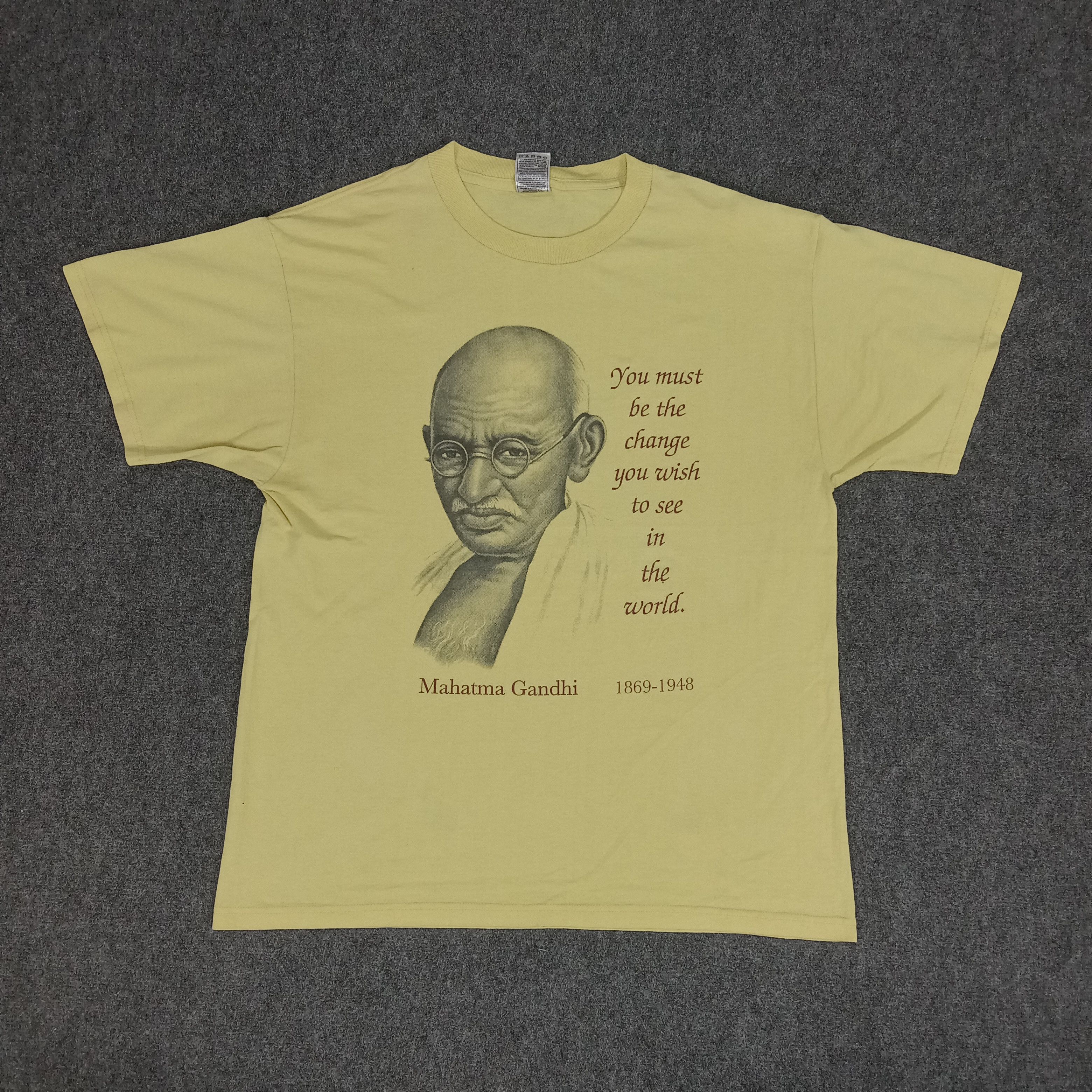President's × Vintage Mahatma Gandhi Indian History Quotes Style Tshirt Size US L / EU 52-54 / 3 - 1 Thumbnail