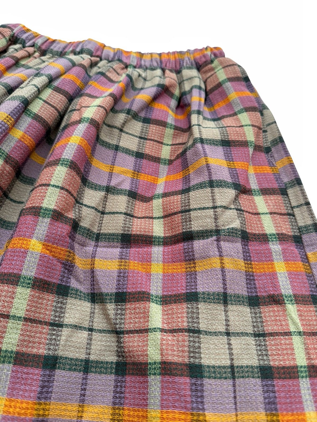 The Elder Statesman Burnout Plaid Baggy Woven Shorts Size US 32 / EU 48 - 3 Thumbnail